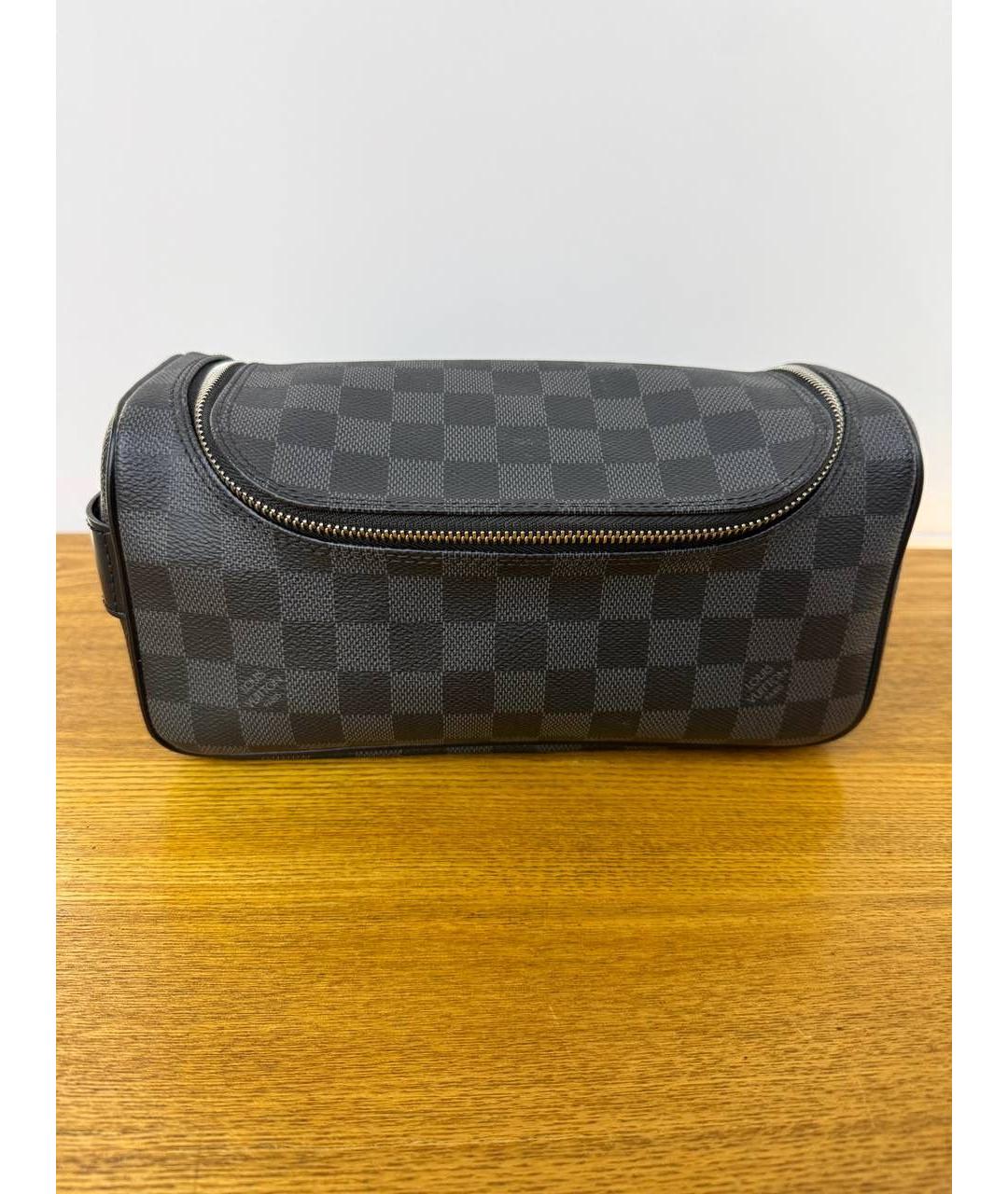 LOUIS VUITTON Черная барсетка, фото 2