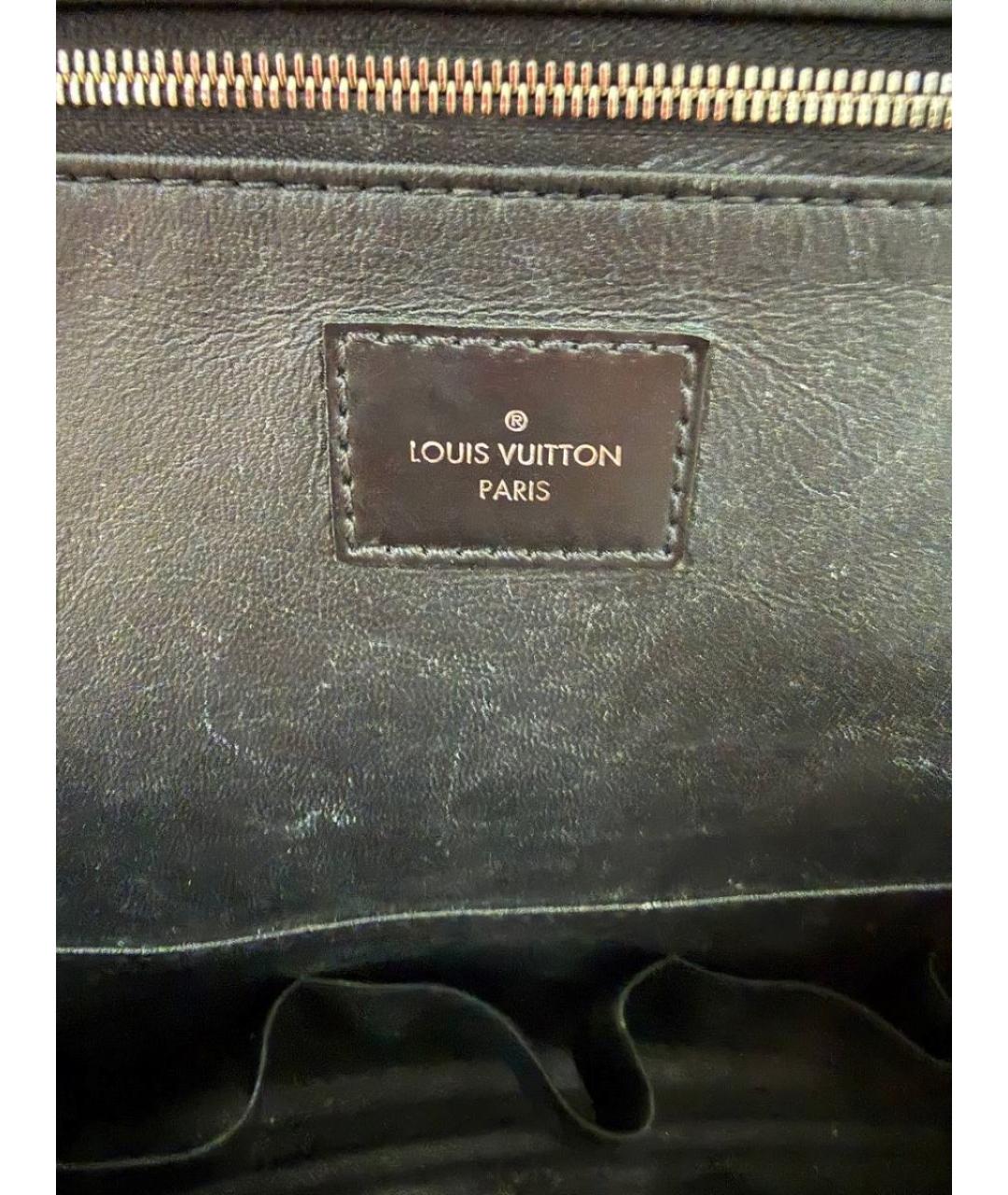 LOUIS VUITTON Черная барсетка, фото 8