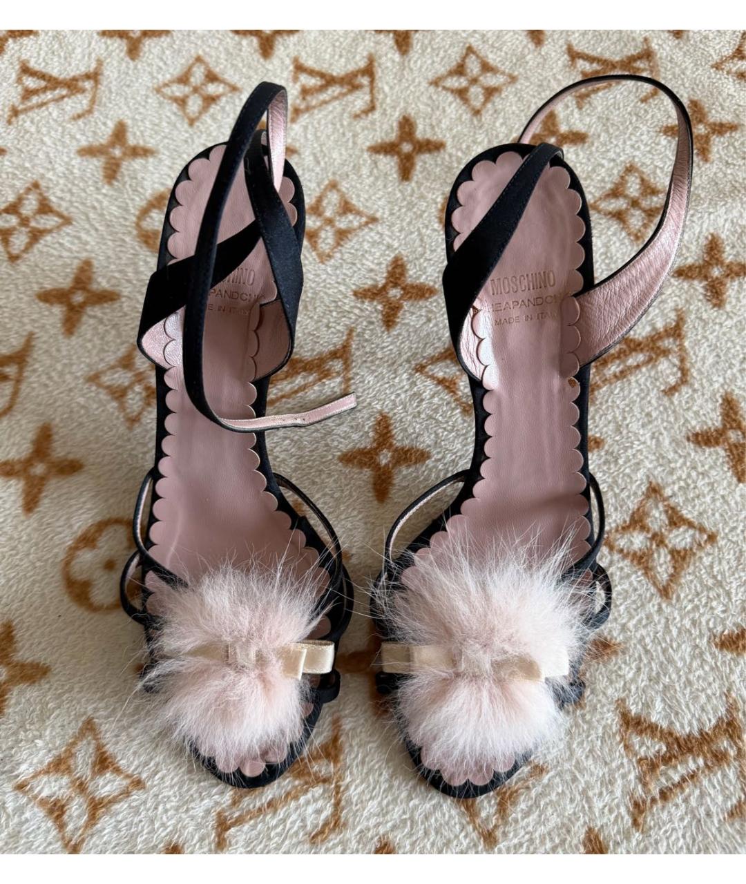 LOVE MOSCHINO Мульти текстильные босоножки, фото 2