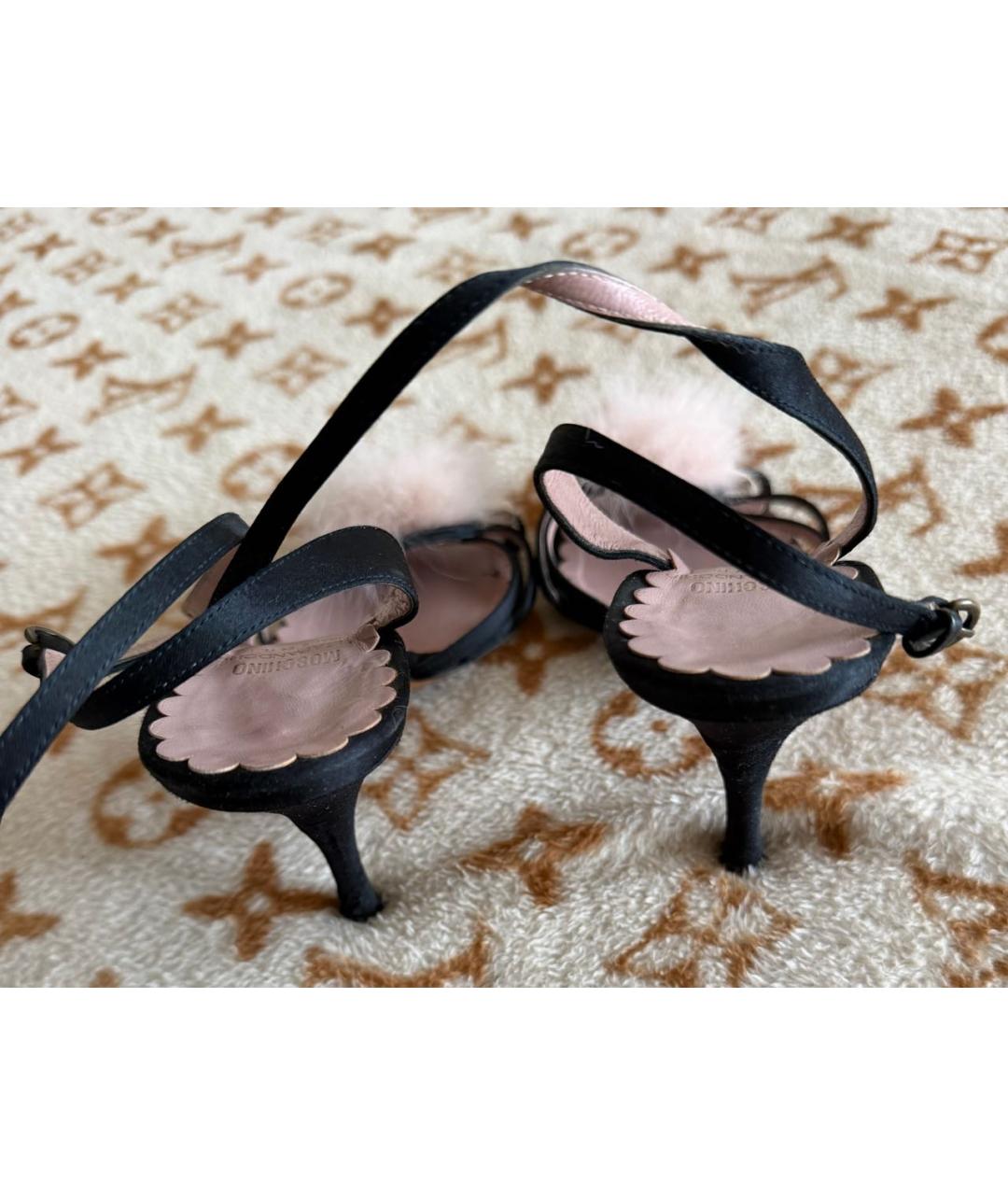 LOVE MOSCHINO Мульти текстильные босоножки, фото 4