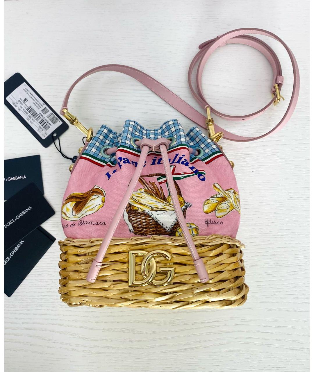 DOLCE&GABBANA Розовая сумка через плечо, фото 9