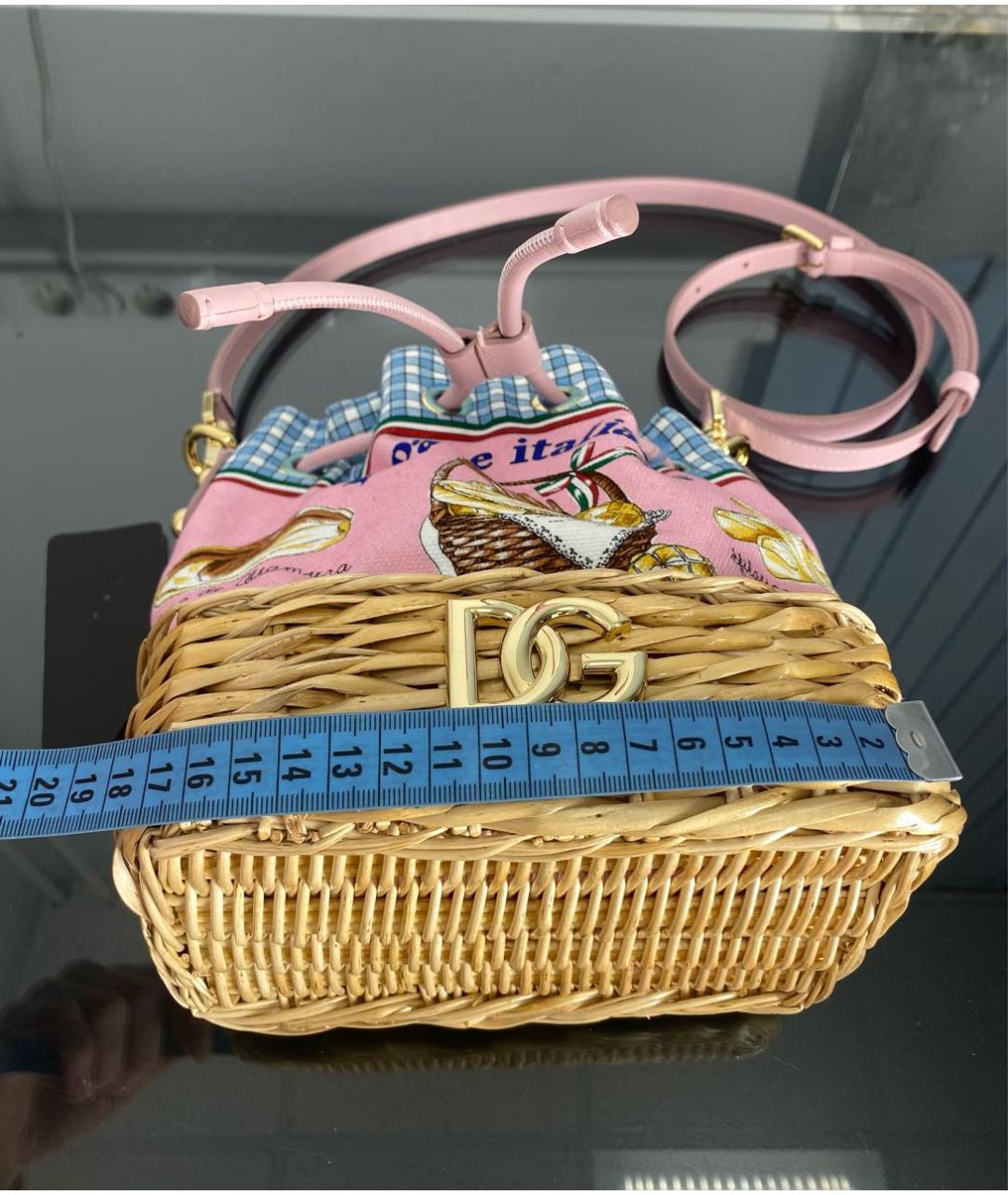 DOLCE&GABBANA Розовая сумка через плечо, фото 5