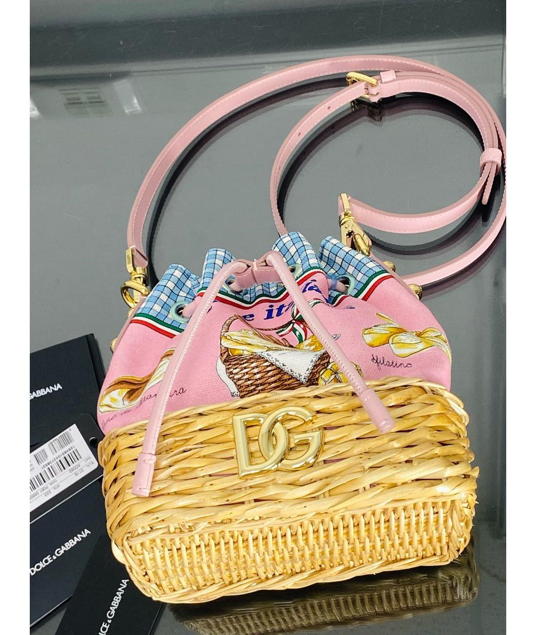 DOLCE&GABBANA Розовая сумка через плечо, фото 2