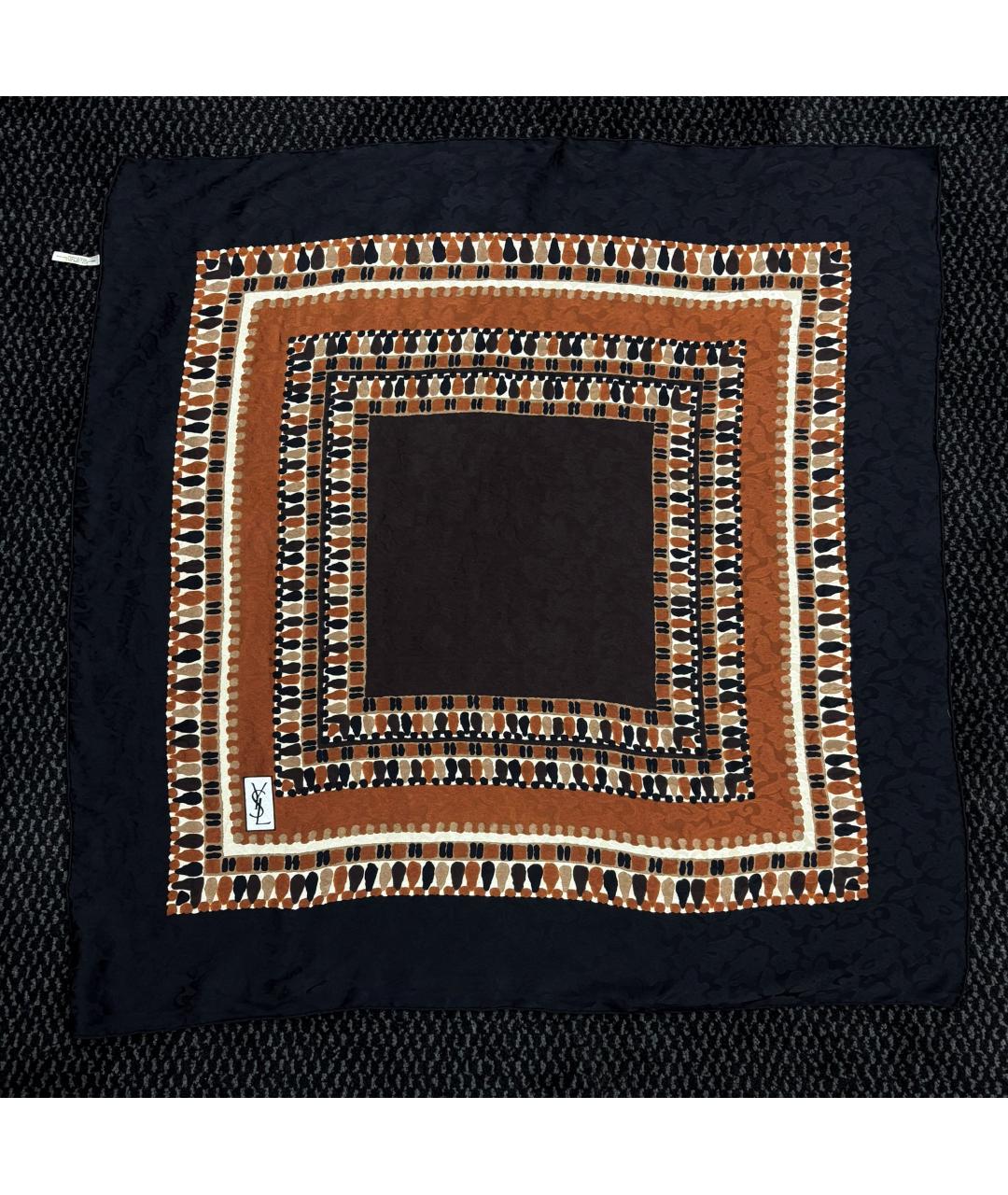 SAINT LAURENT Мульти шелковый платок, фото 6
