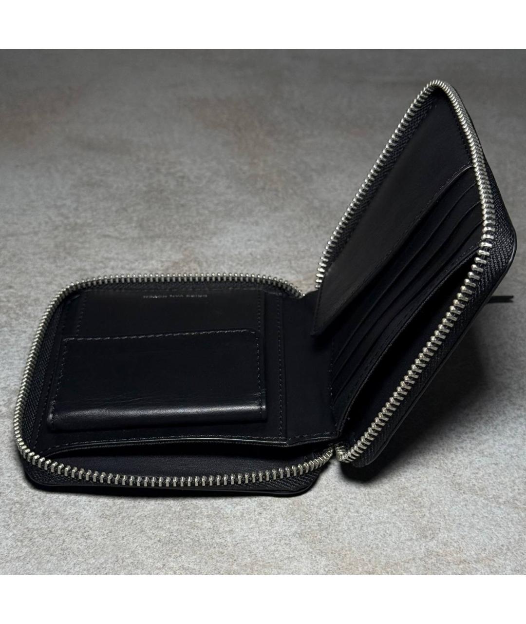 DRIES VAN NOTEN Черный кожаный кошелек, фото 8