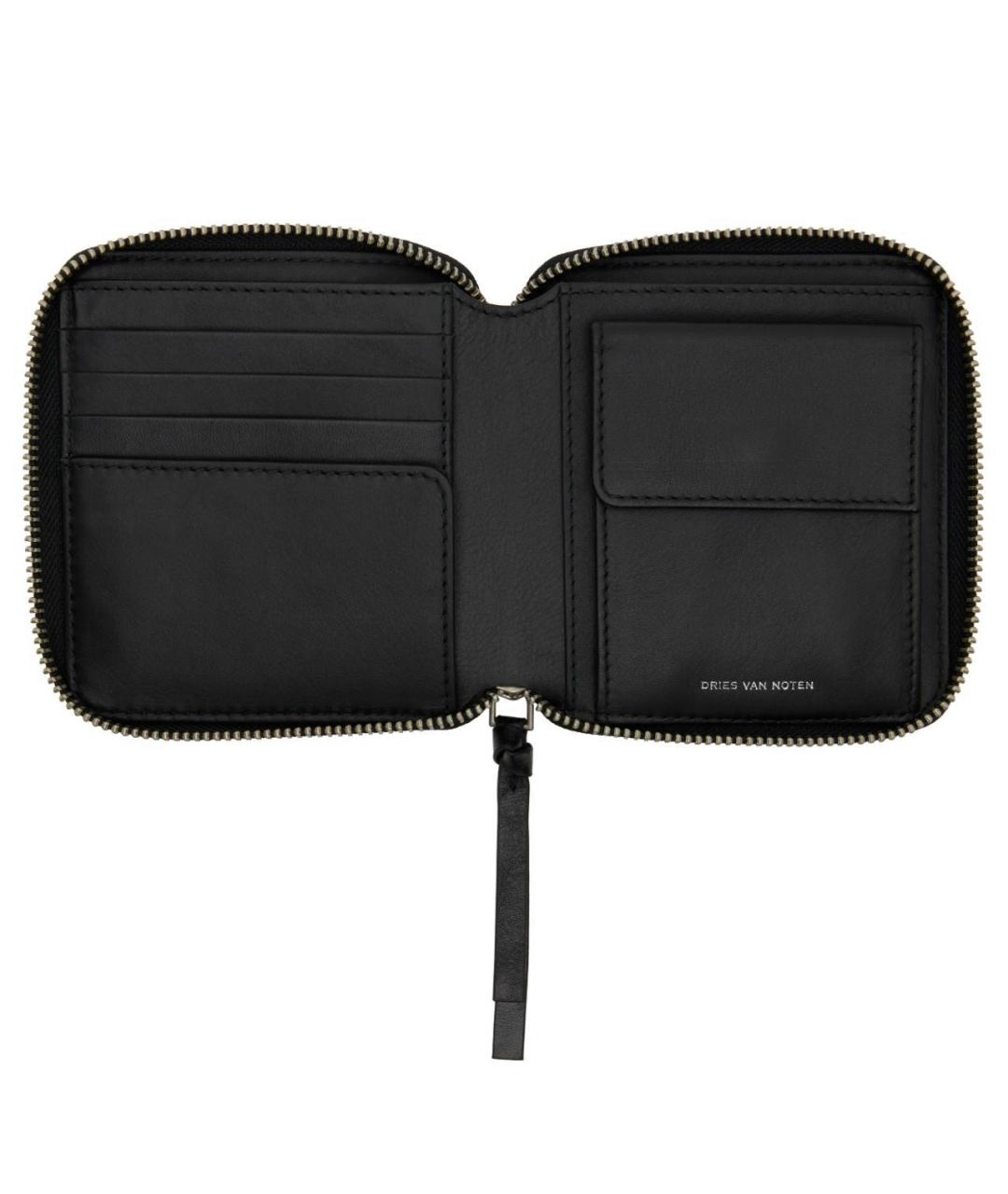 DRIES VAN NOTEN Черный кожаный кошелек, фото 4