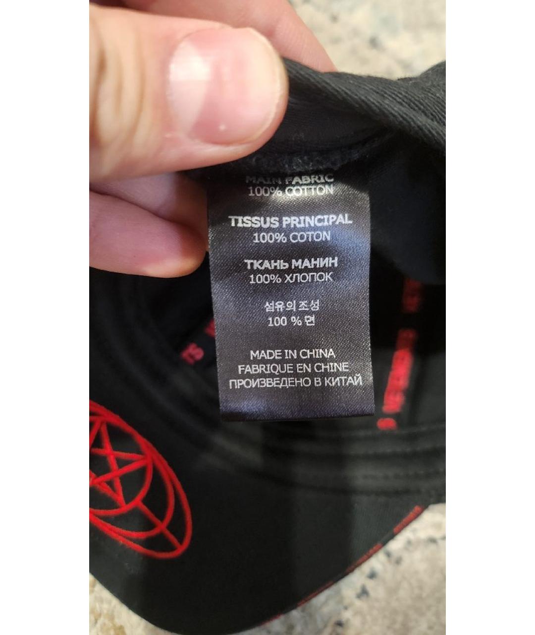 VETEMENTS Черная хлопковая кепка/бейсболка, фото 5