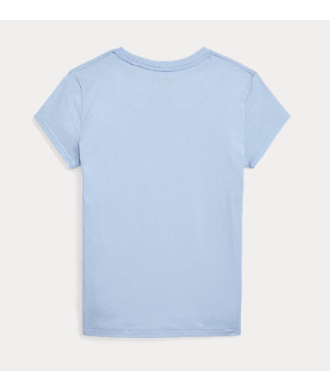 POLO RALPH LAUREN Голубой хлопковый детская футболка / топ, фото 2