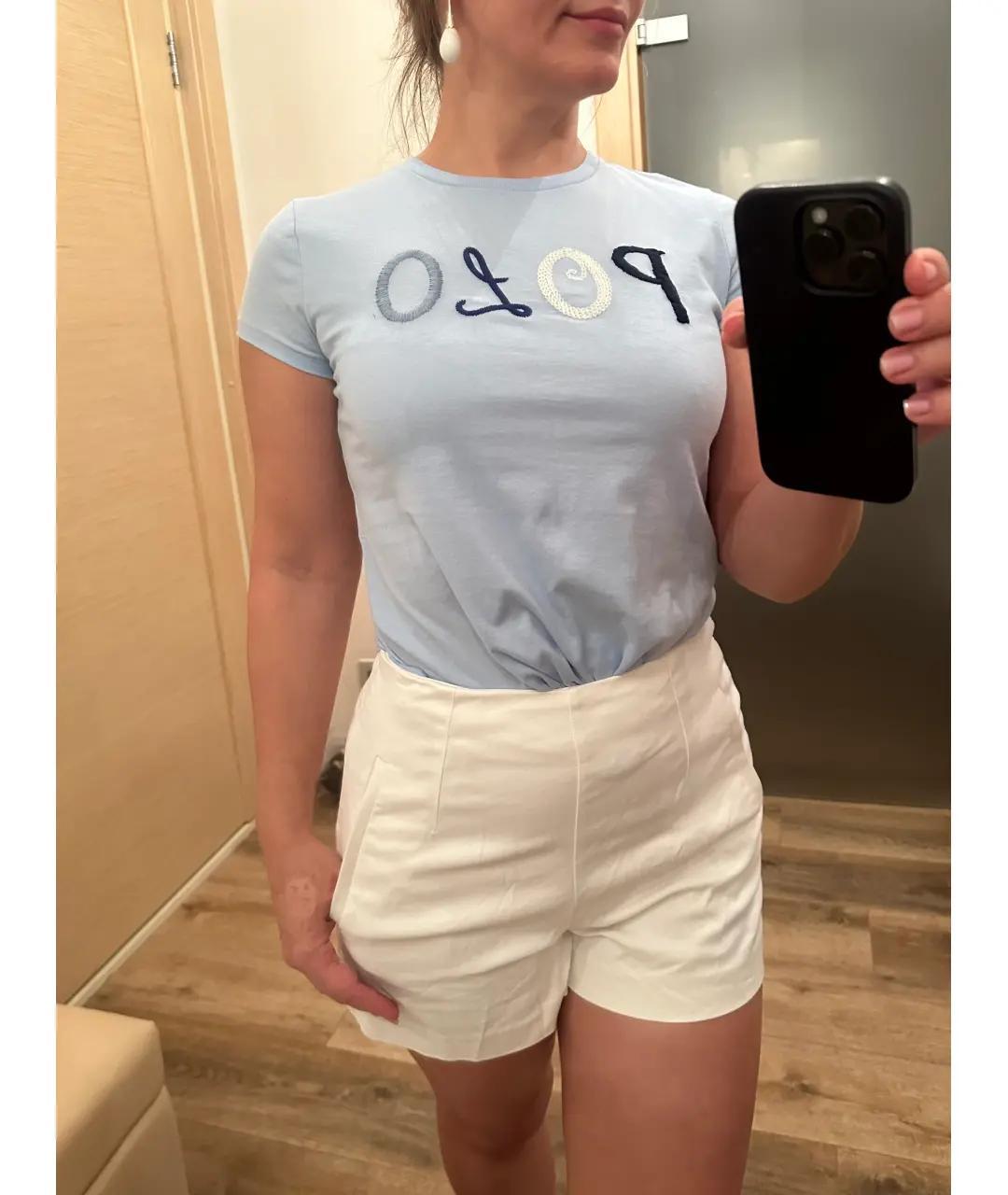 POLO RALPH LAUREN Голубой хлопковый детская футболка / топ, фото 3