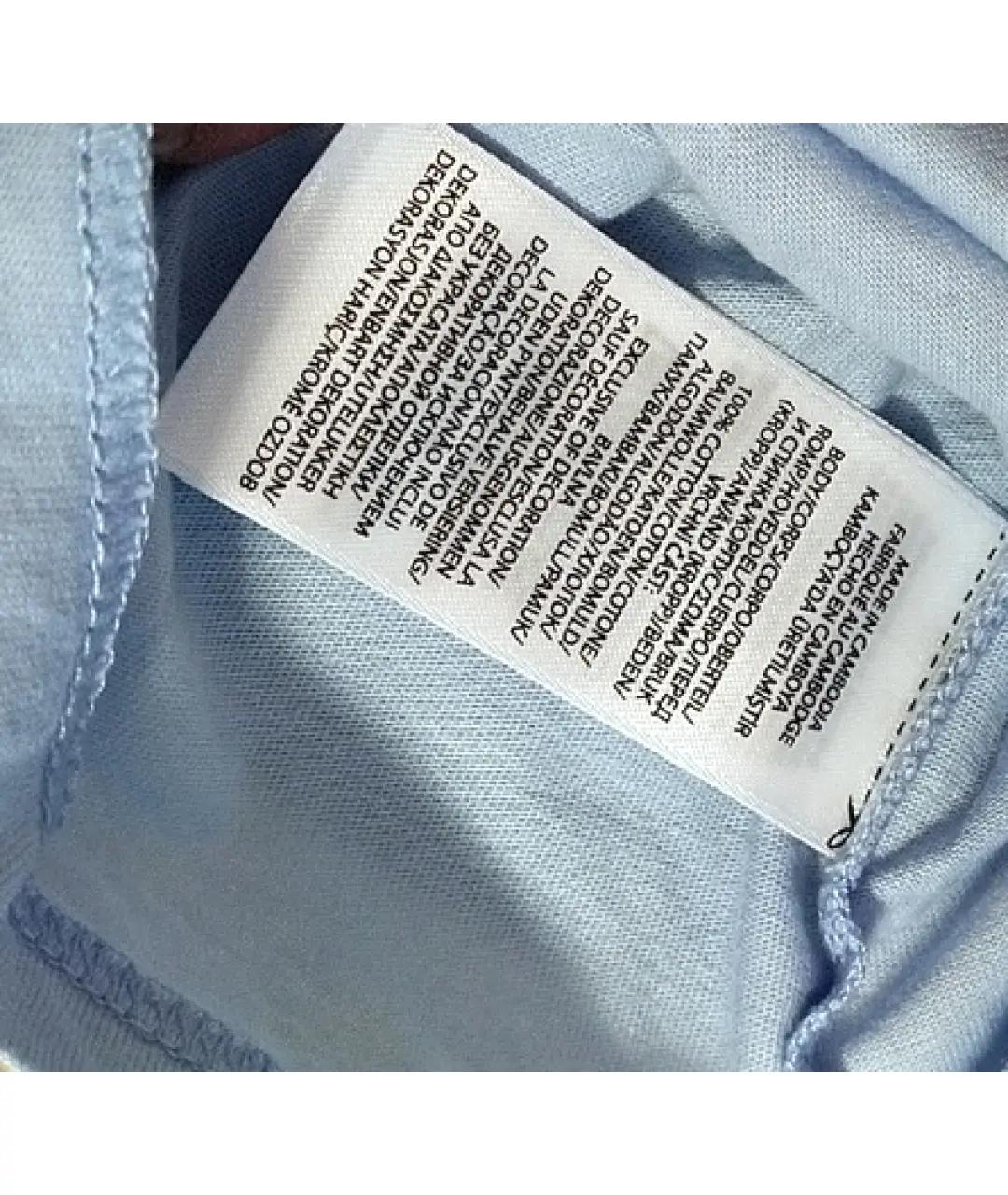 POLO RALPH LAUREN Голубой хлопковый детская футболка / топ, фото 5