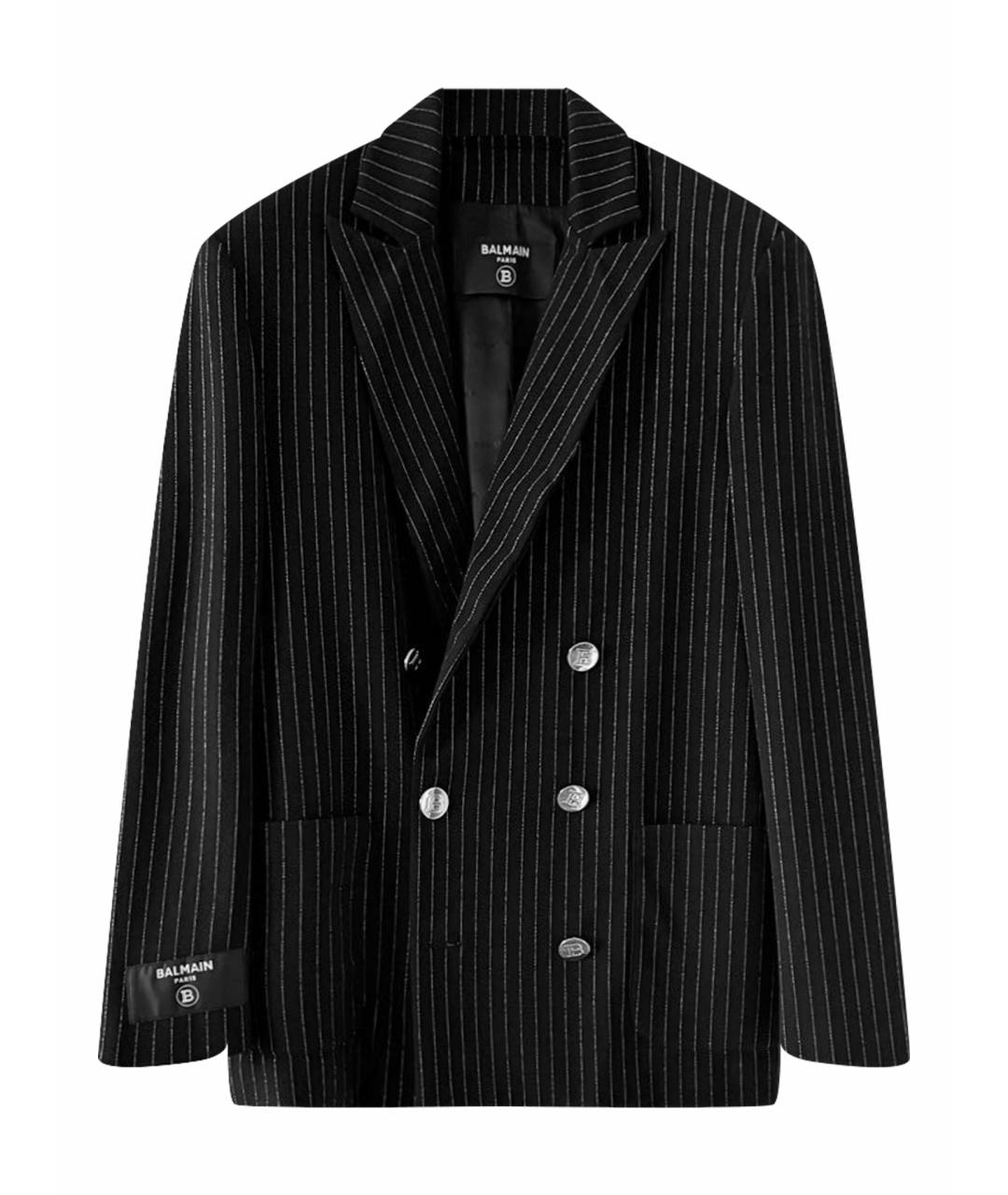 BALMAIN Черный вискозный жакет / жилет, фото 1