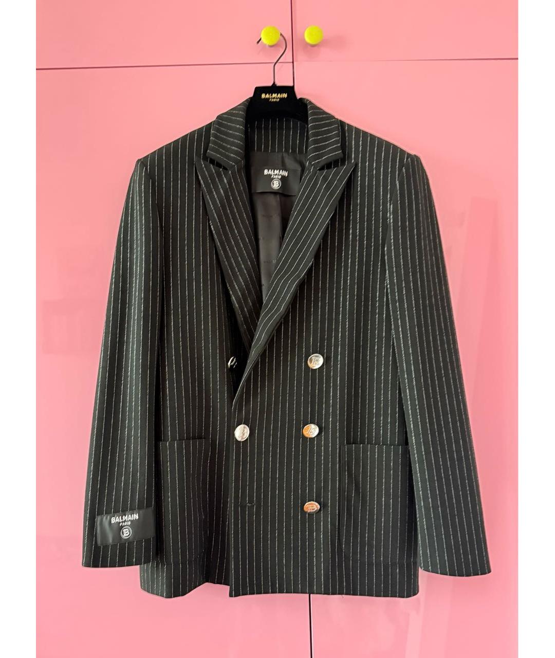 BALMAIN Черный вискозный жакет / жилет, фото 5