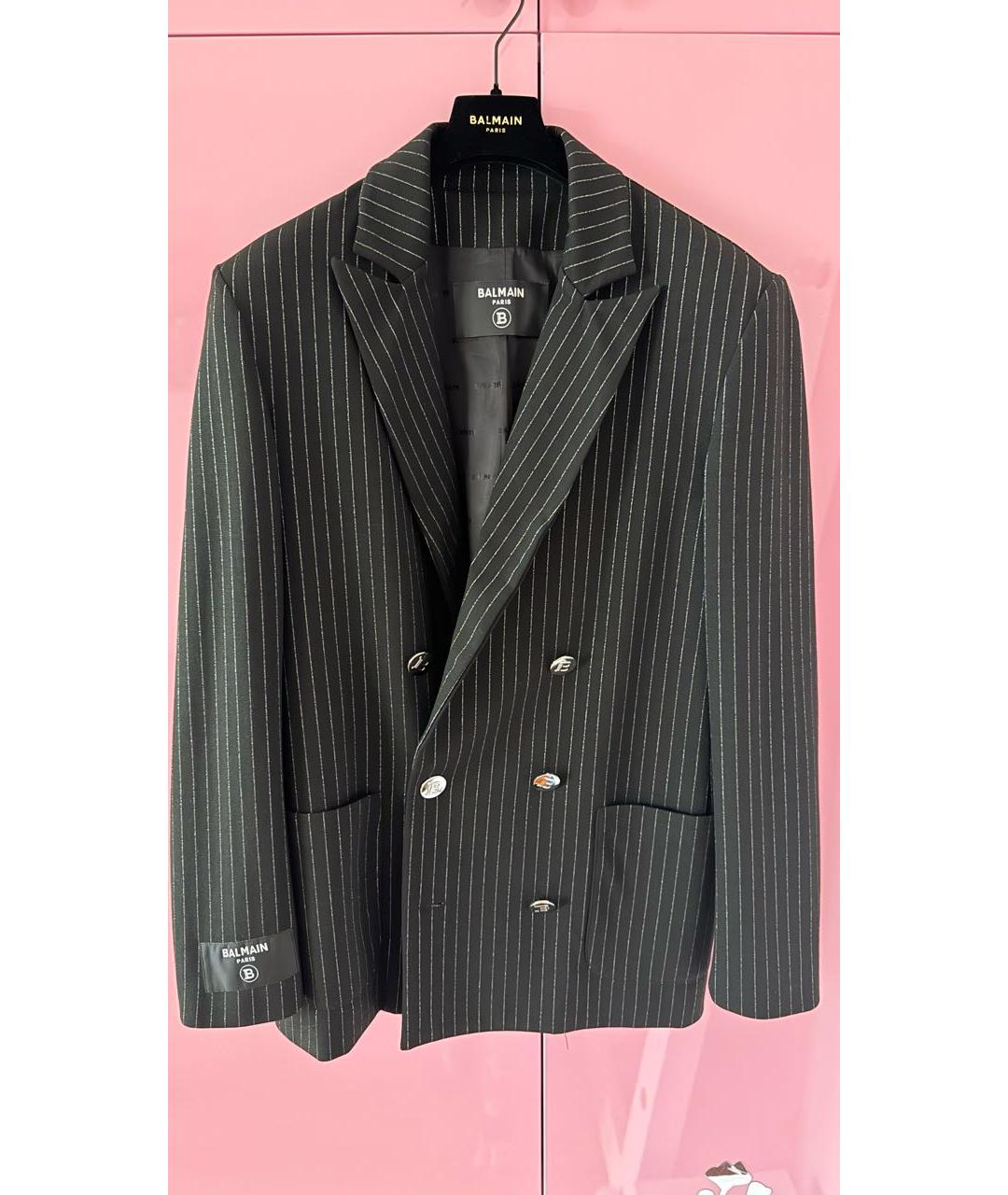 BALMAIN Черный вискозный жакет / жилет, фото 6