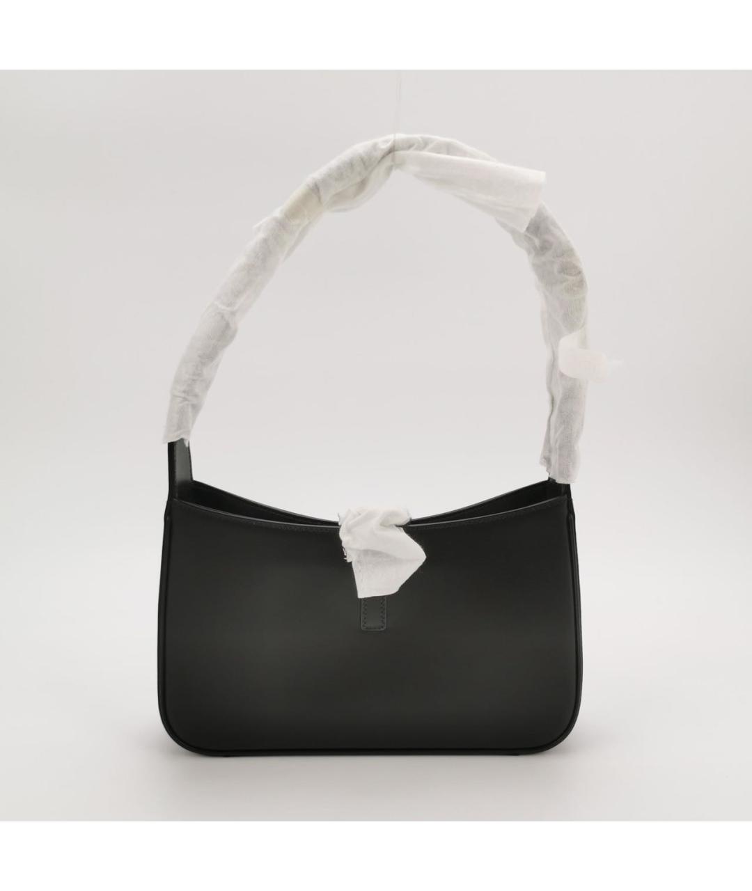 SAINT LAURENT Черная кожаная сумка через плечо, фото 3