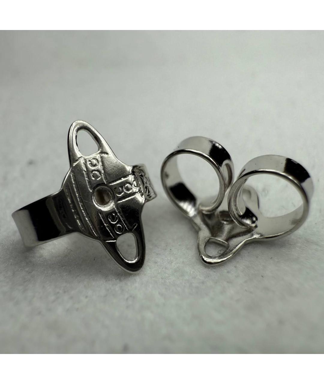 VIVIENNE WESTWOOD Серебряные латунные серьги, фото 7