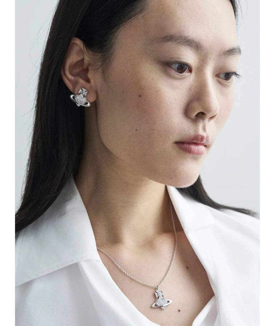 VIVIENNE WESTWOOD Серебряные латунные серьги, фото 3