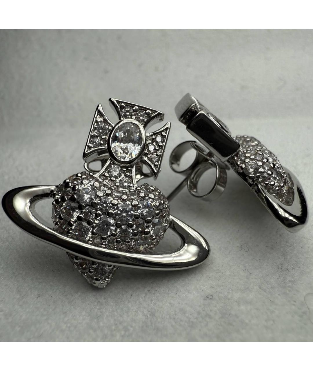 VIVIENNE WESTWOOD Серебряные латунные серьги, фото 2