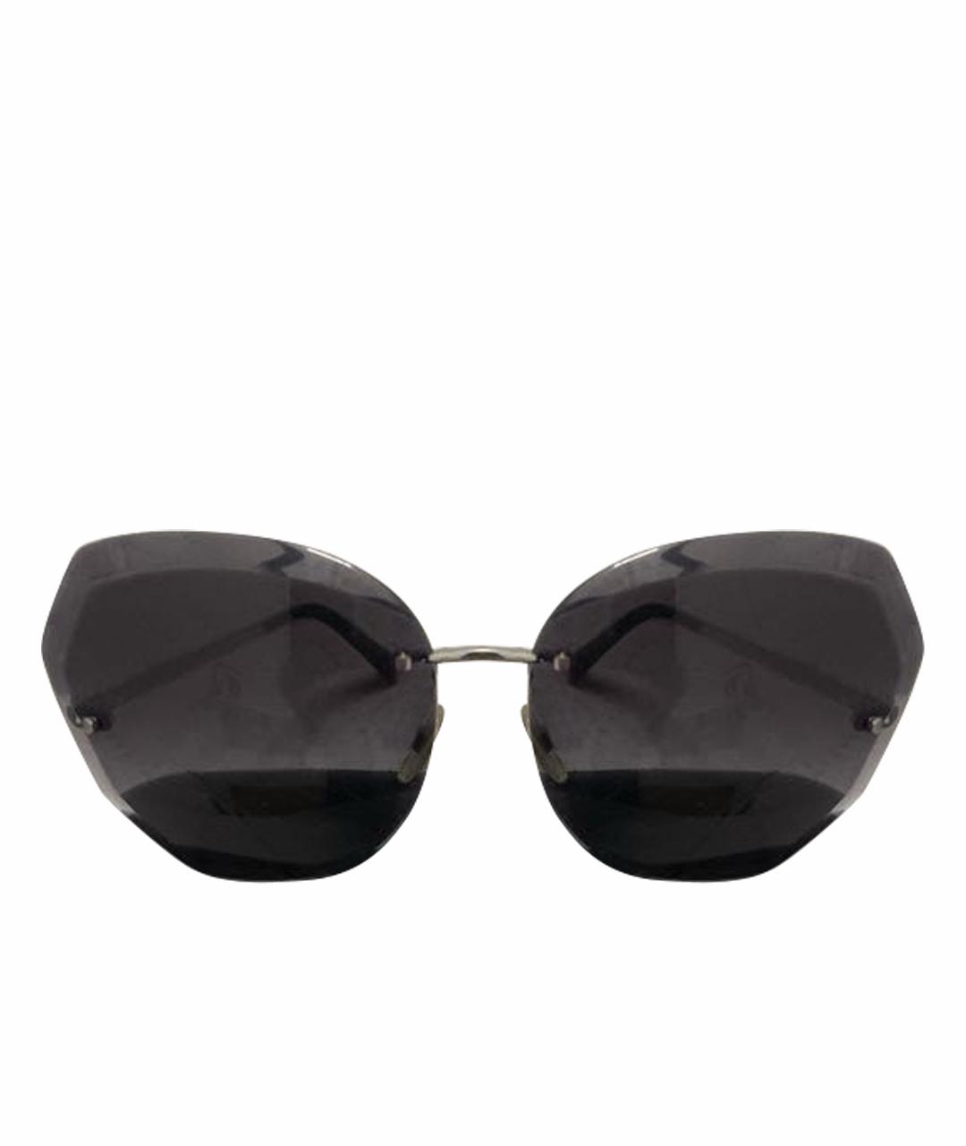 CHANEL Черные металлические солнцезащитные очки, фото 1