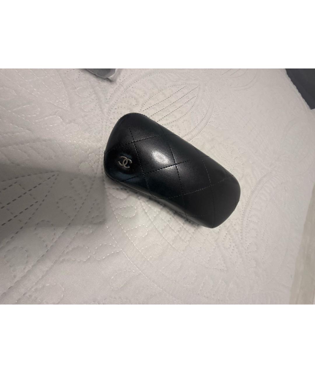 CHANEL Черные металлические солнцезащитные очки, фото 4