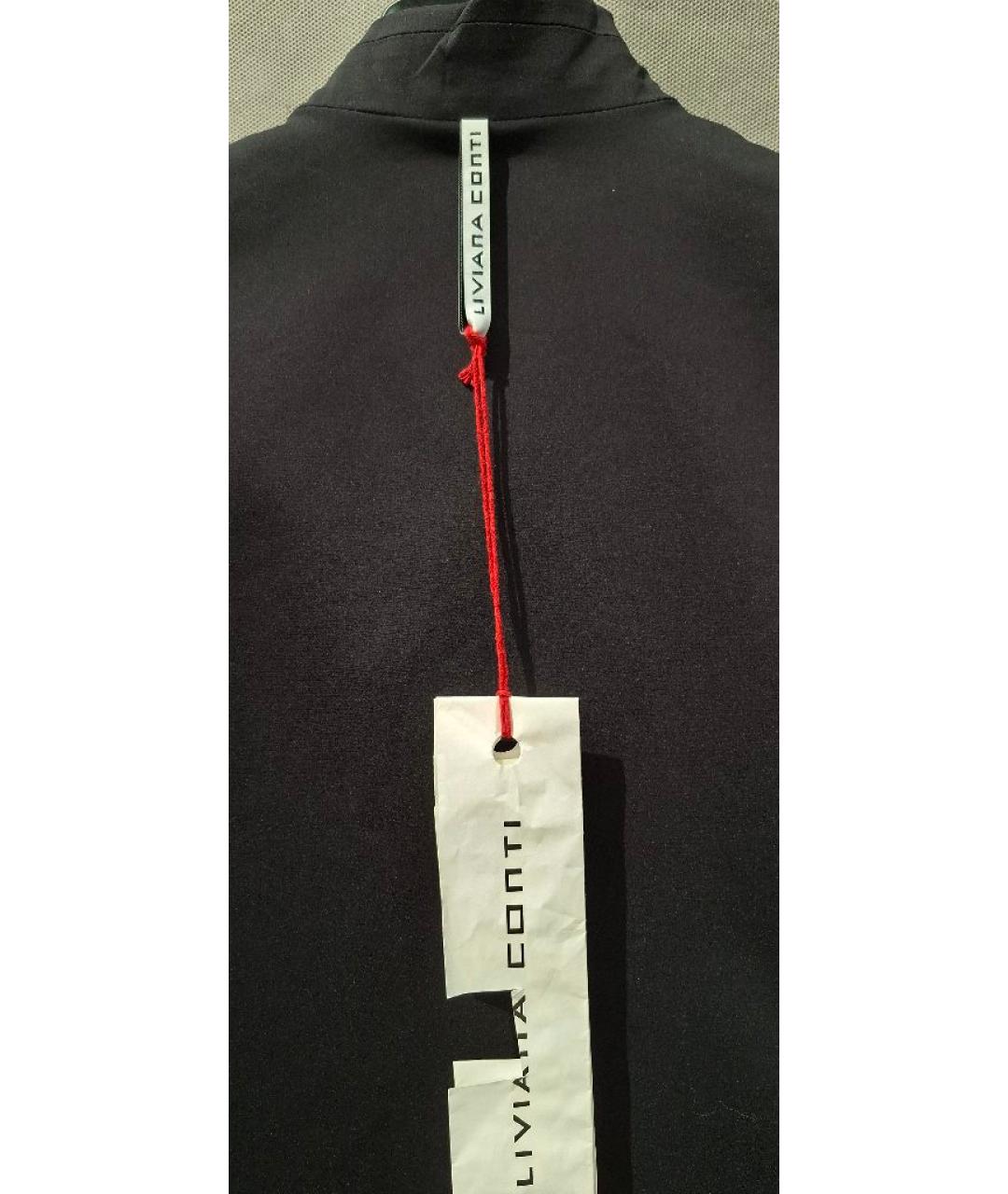 LIVIANA CONTI Черный хлопко-эластановый костюм с брюками, фото 3