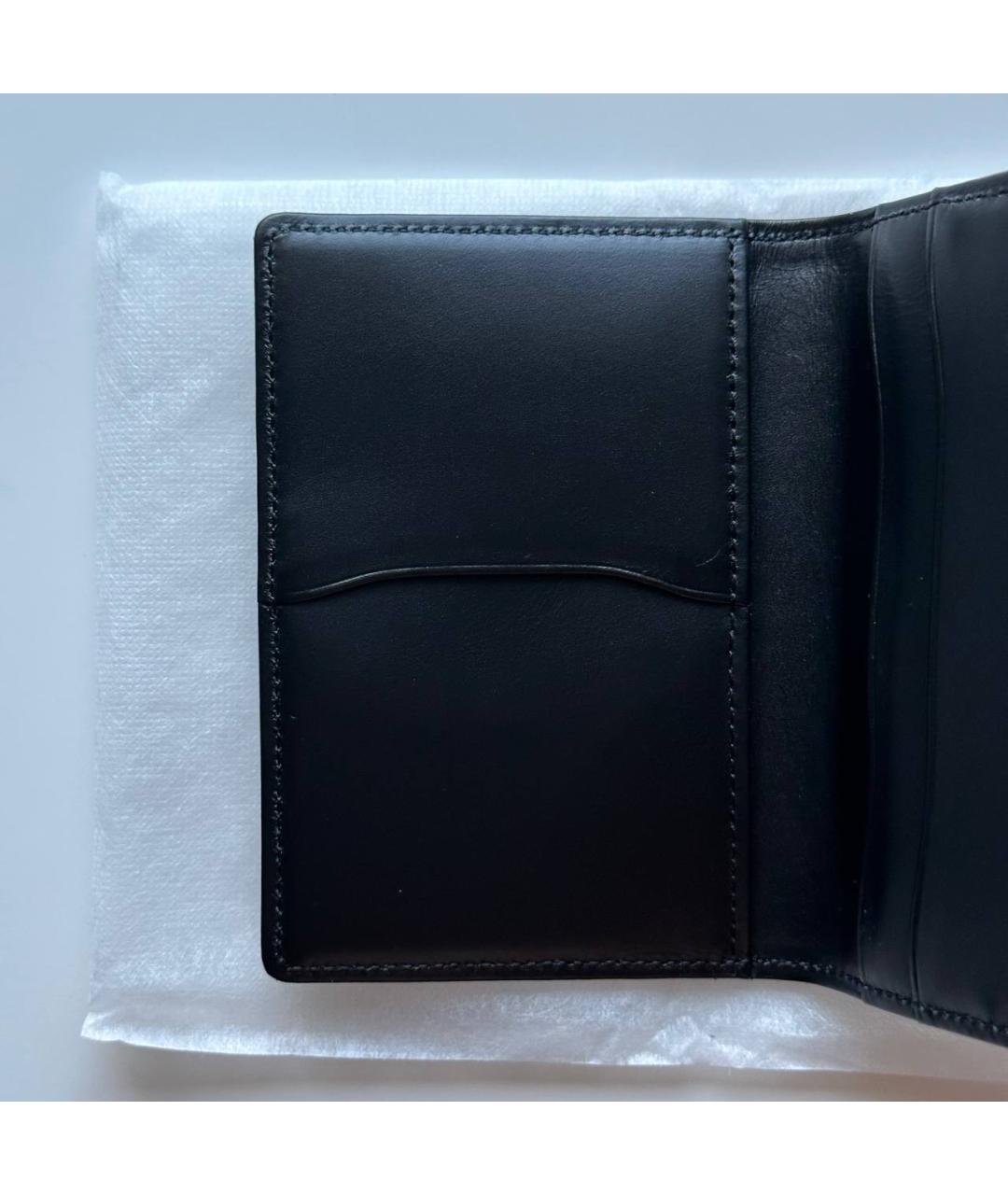 YOHJI YAMAMOTO Черный кожаный кошелек, фото 6
