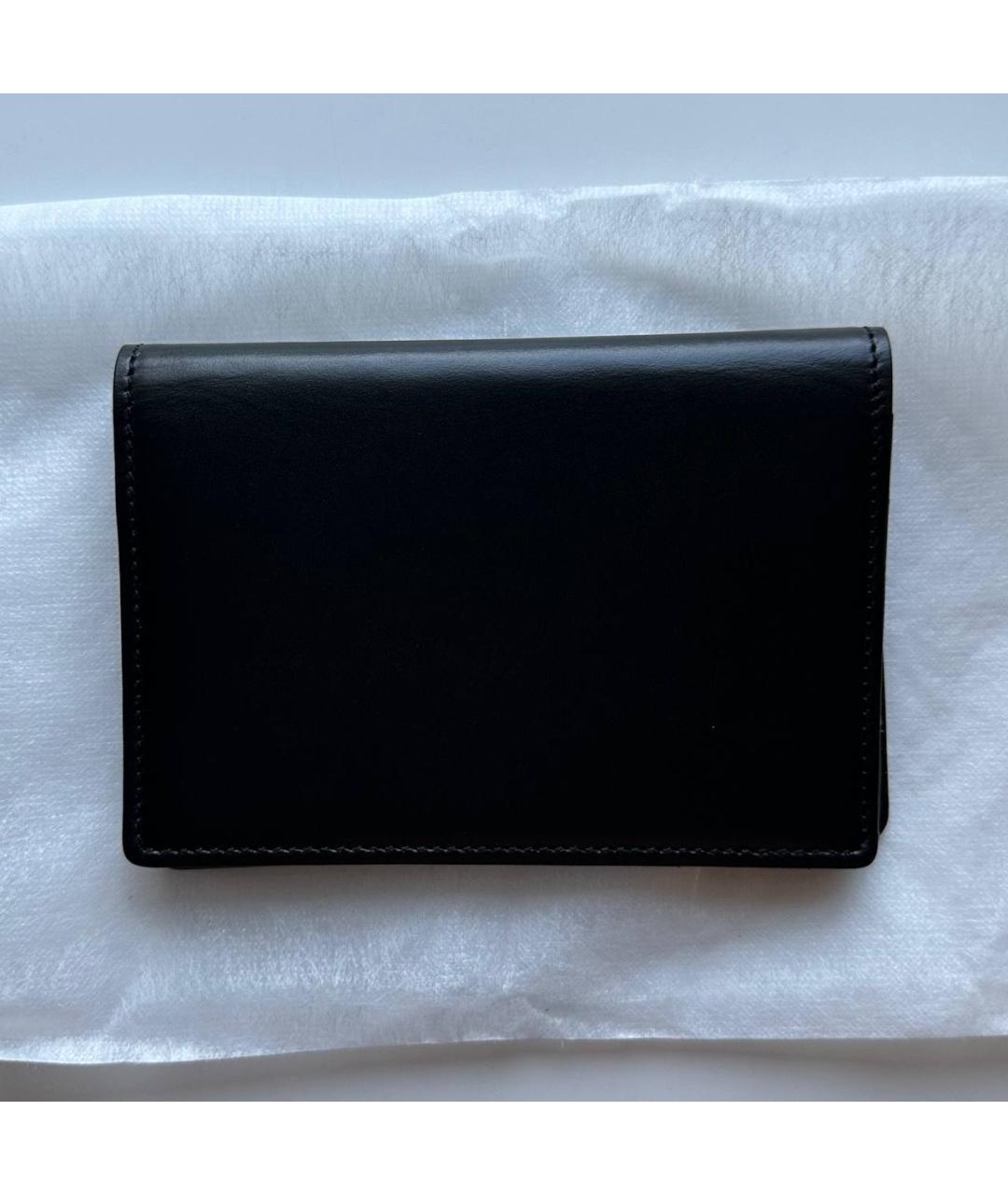 YOHJI YAMAMOTO Черный кожаный кошелек, фото 5