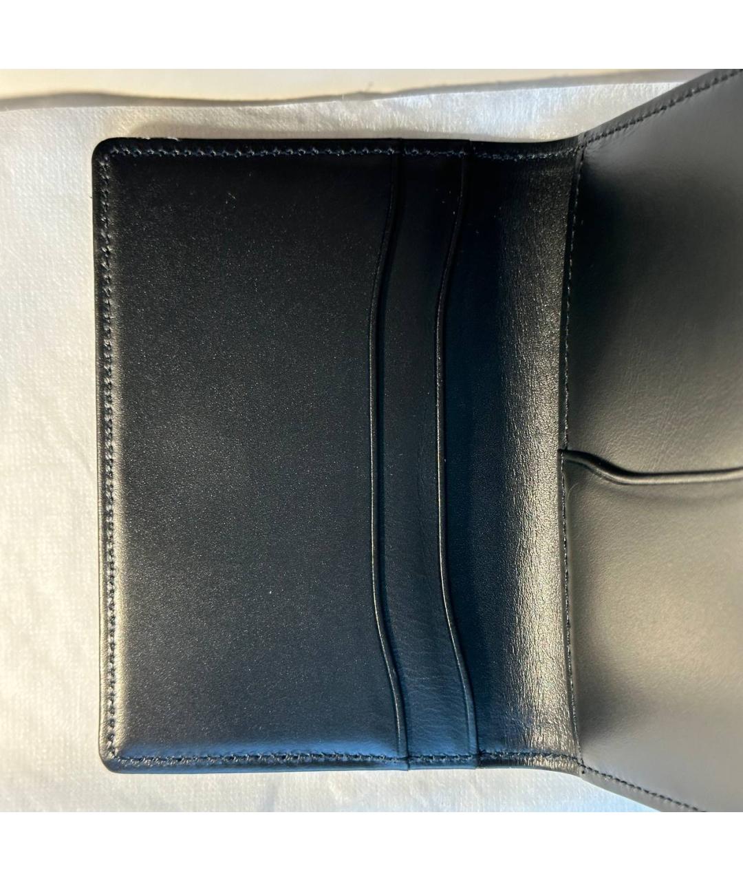 YOHJI YAMAMOTO Черный кожаный кошелек, фото 7