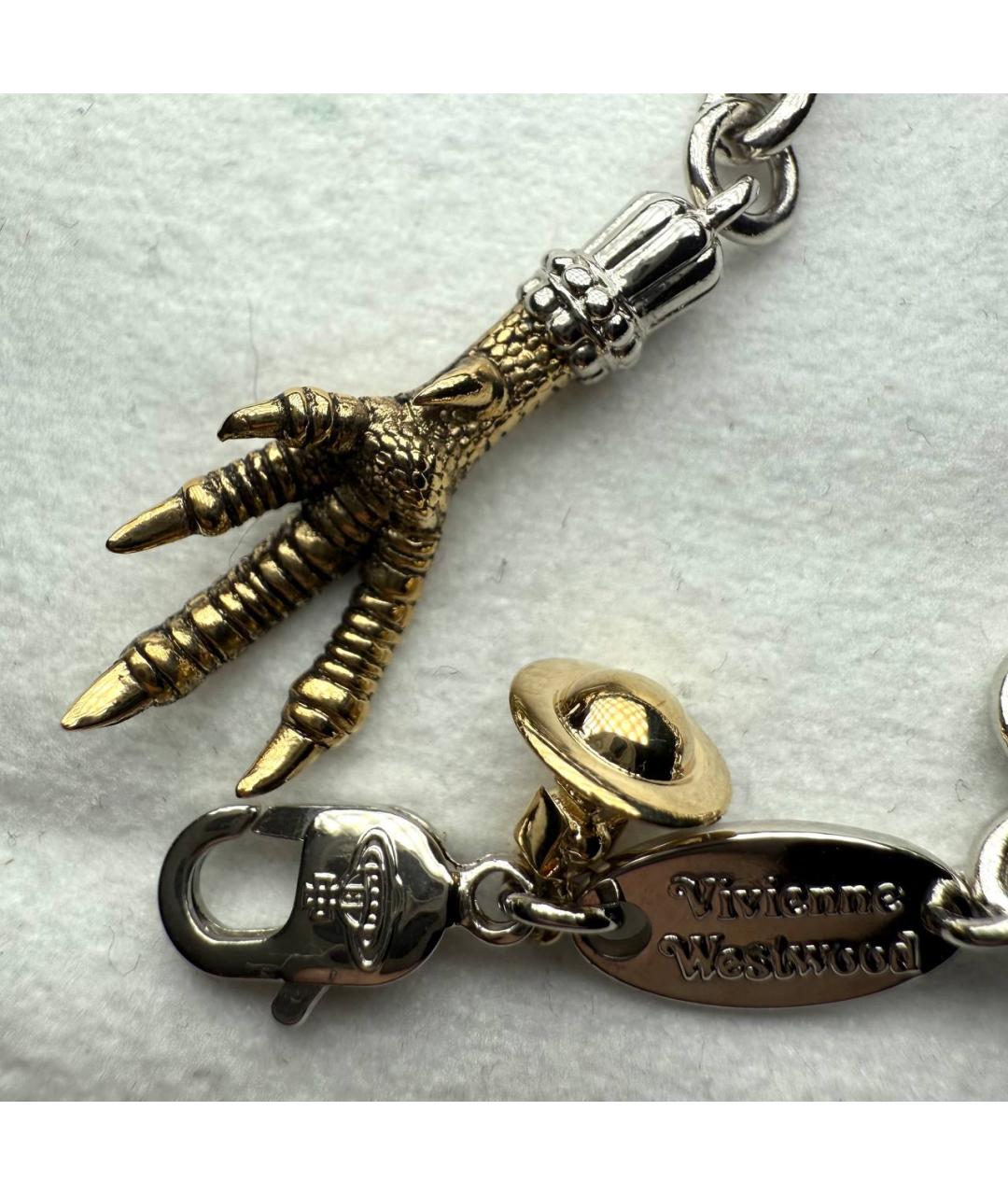 VIVIENNE WESTWOOD Серебрянный латунный браслет, фото 4