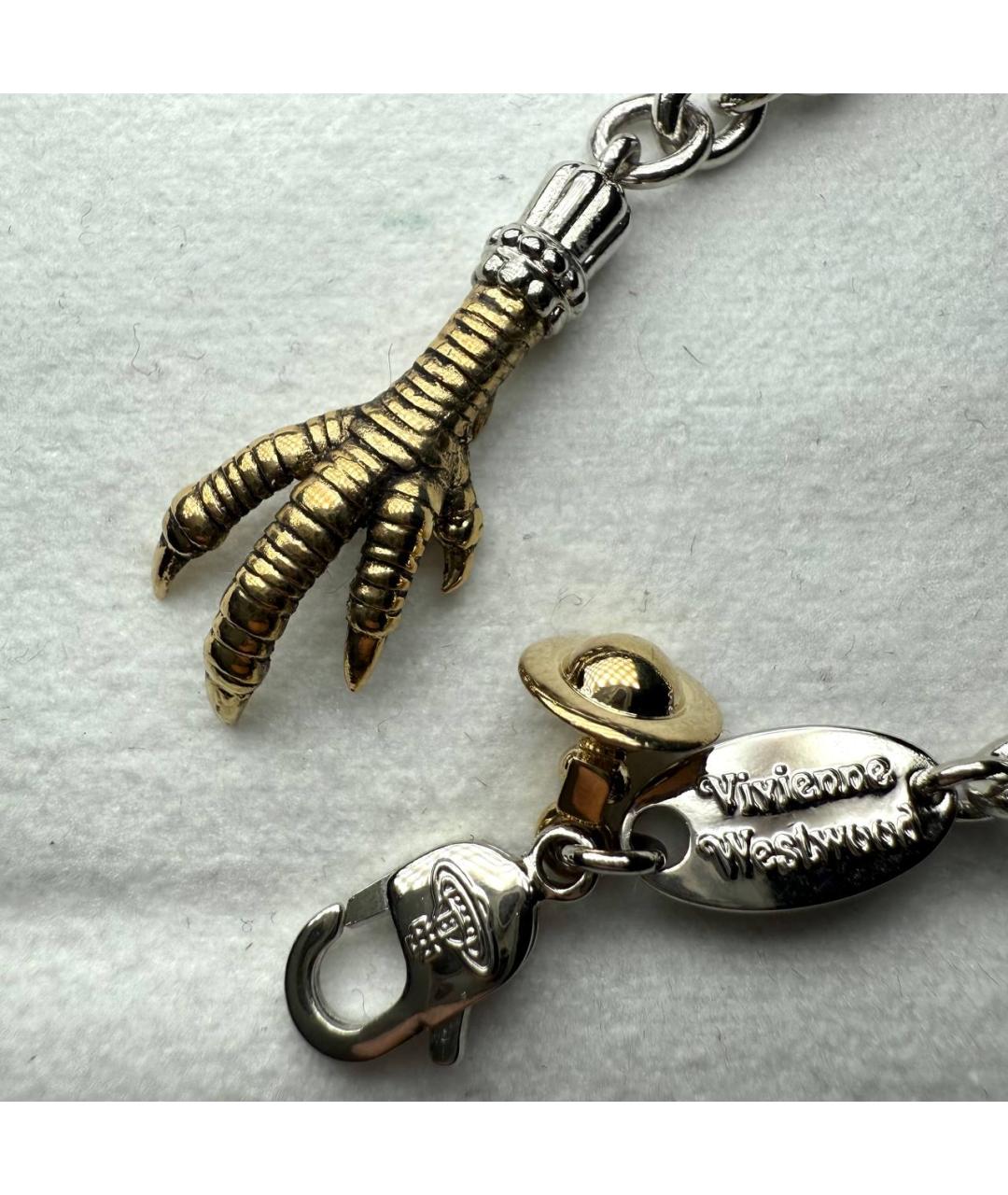 VIVIENNE WESTWOOD Серебрянный латунный браслет, фото 3