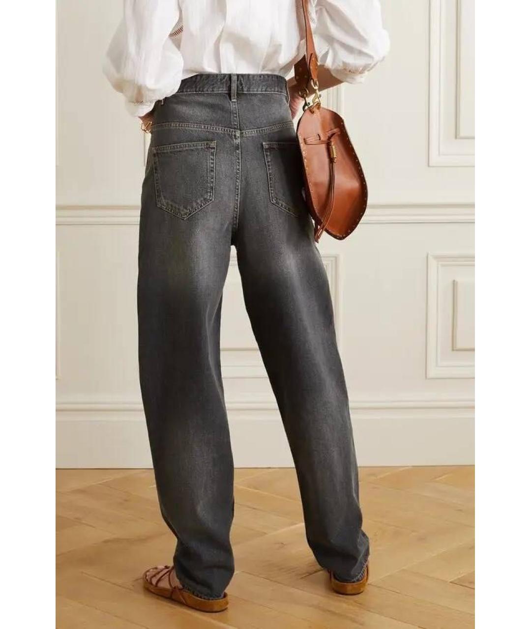 ISABEL MARANT Черные хлопковые джинсы слим, фото 6