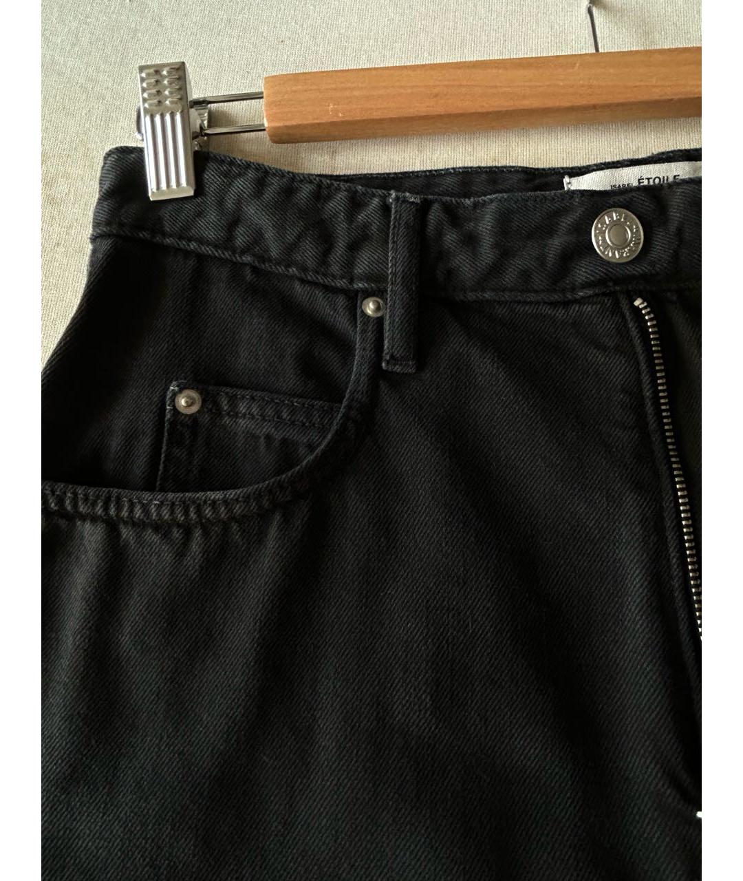 ISABEL MARANT Черные хлопковые джинсы слим, фото 4