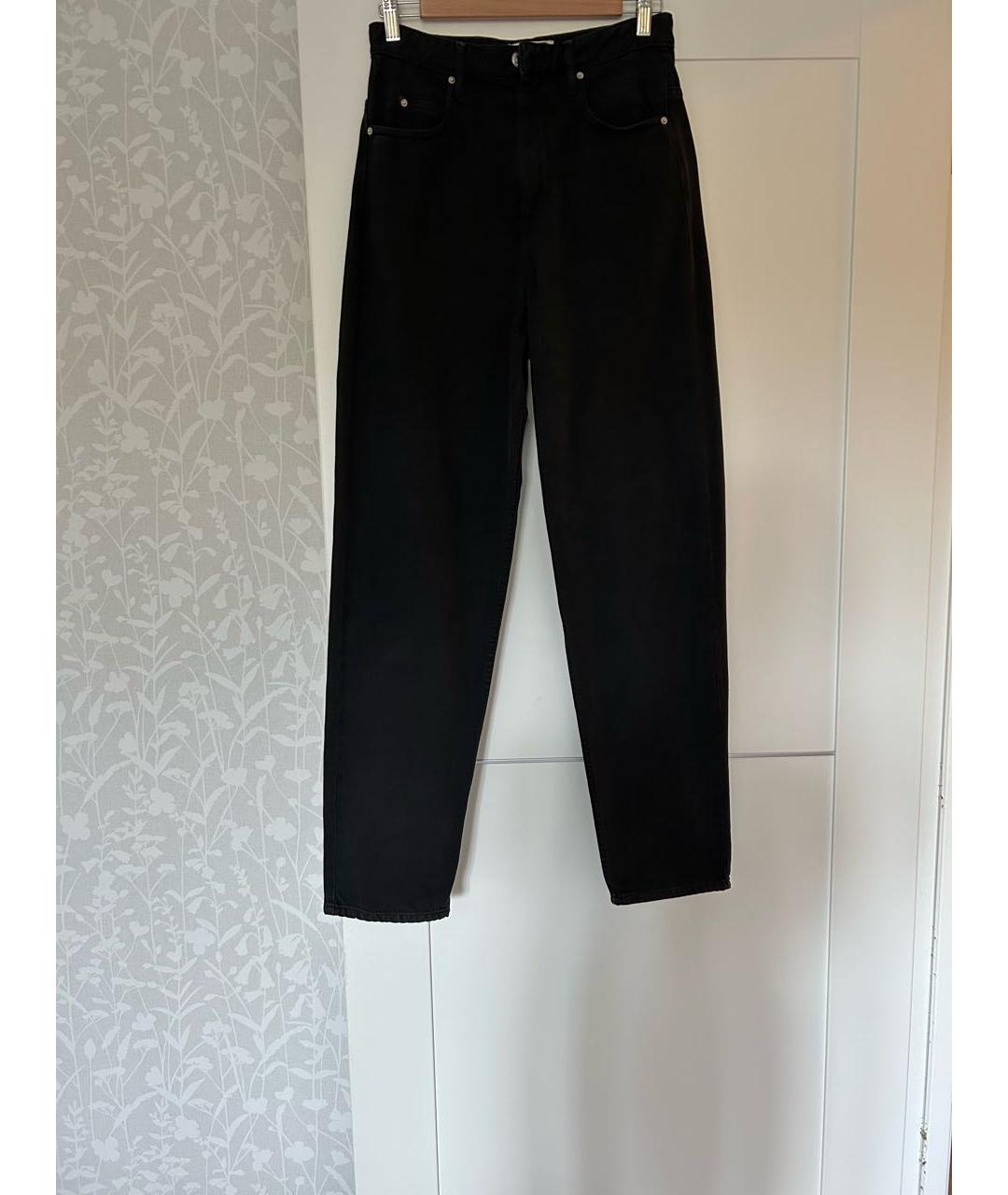 ISABEL MARANT Черные хлопковые джинсы слим, фото 2