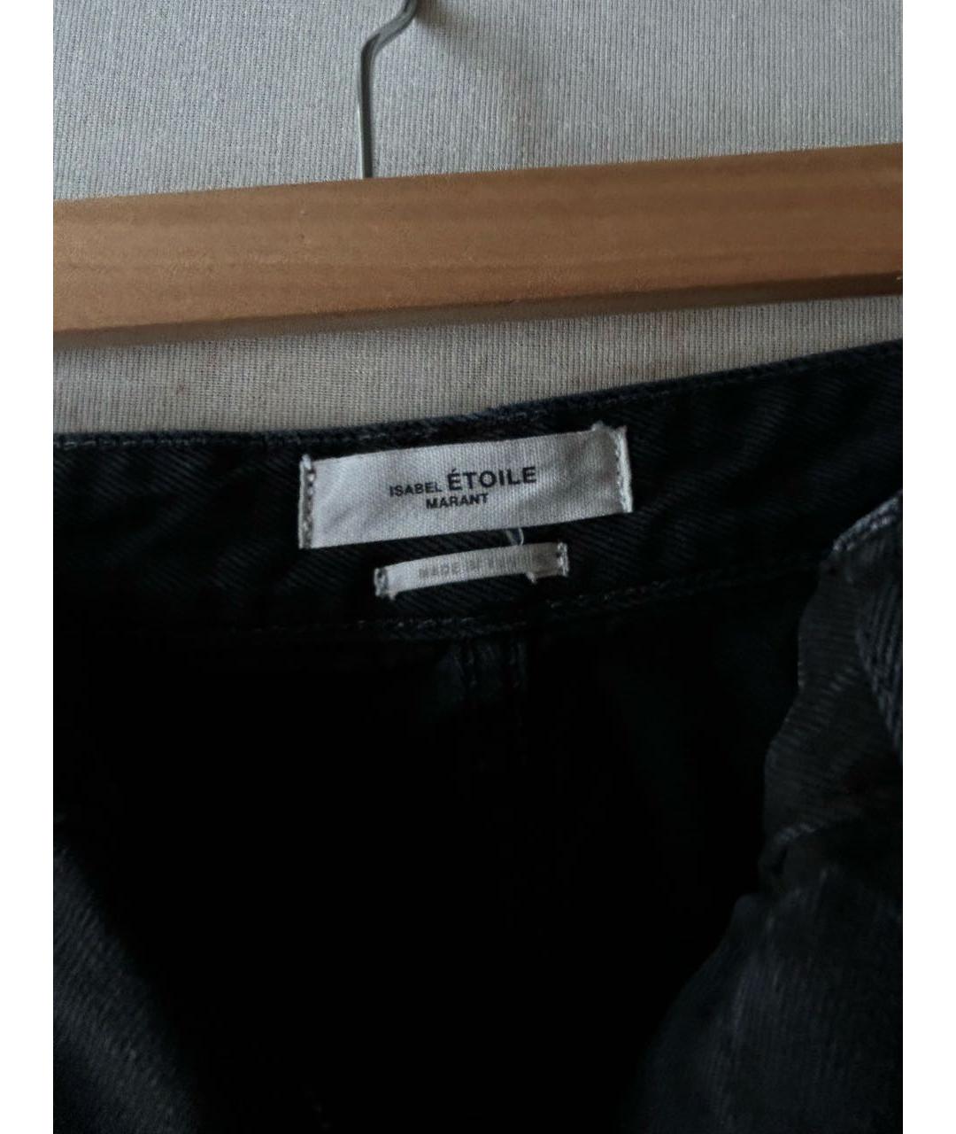 ISABEL MARANT Черные хлопковые джинсы слим, фото 3
