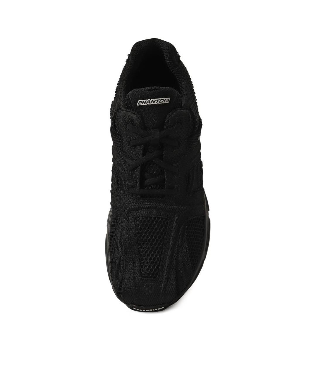 BALENCIAGA Черные текстильные низкие кроссовки / кеды, фото 4