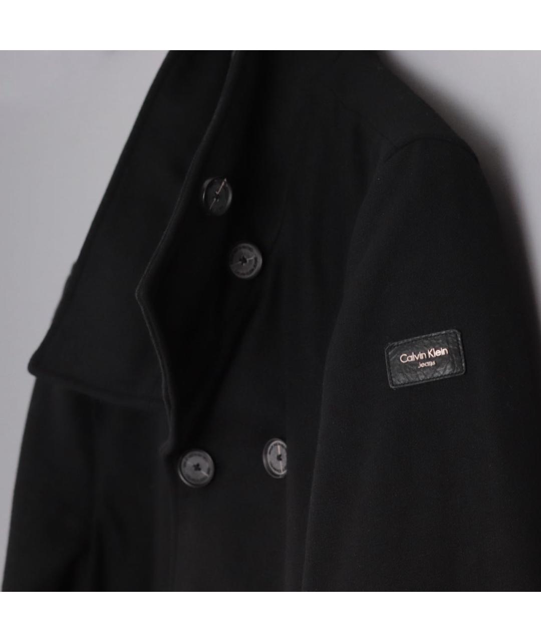 CALVIN KLEIN Черное пальто, фото 5