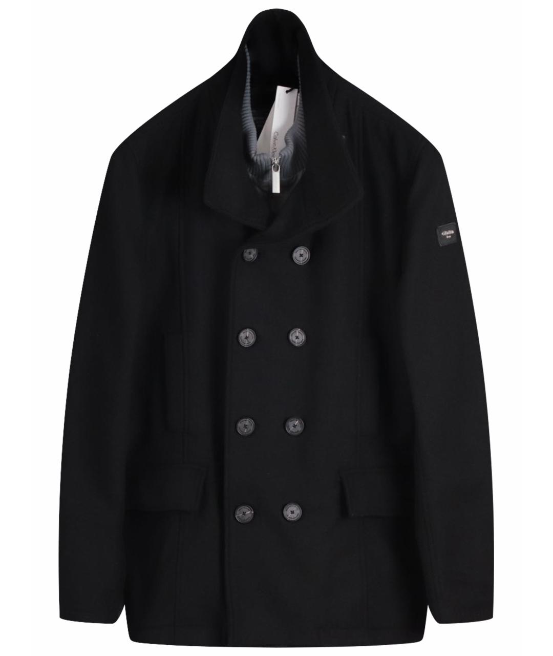 CALVIN KLEIN Черное пальто, фото 1