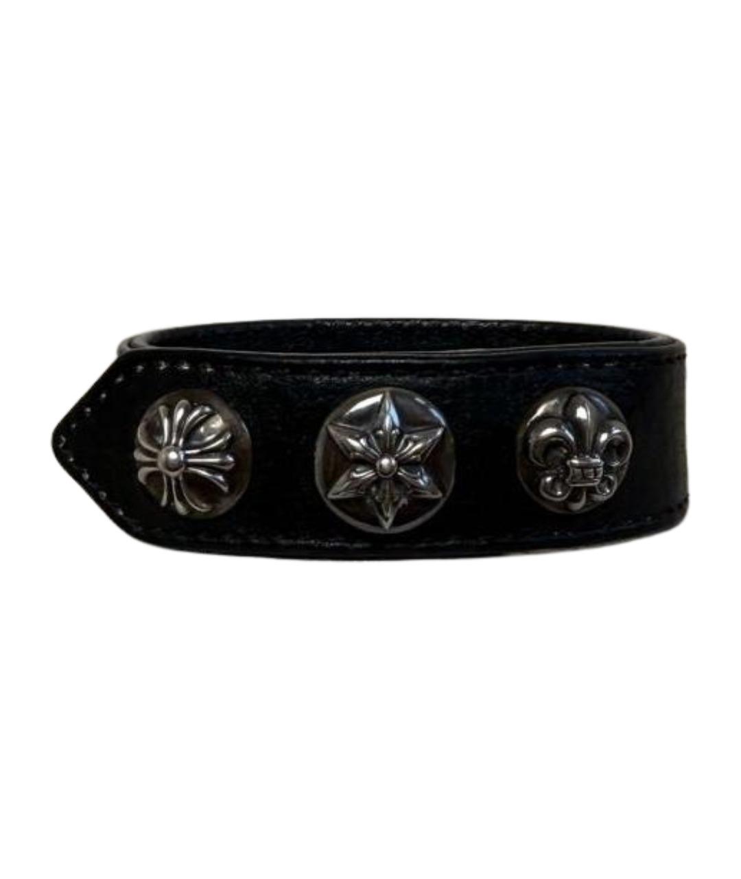 CHROME HEARTS Черный серебряный браслет, фото 1