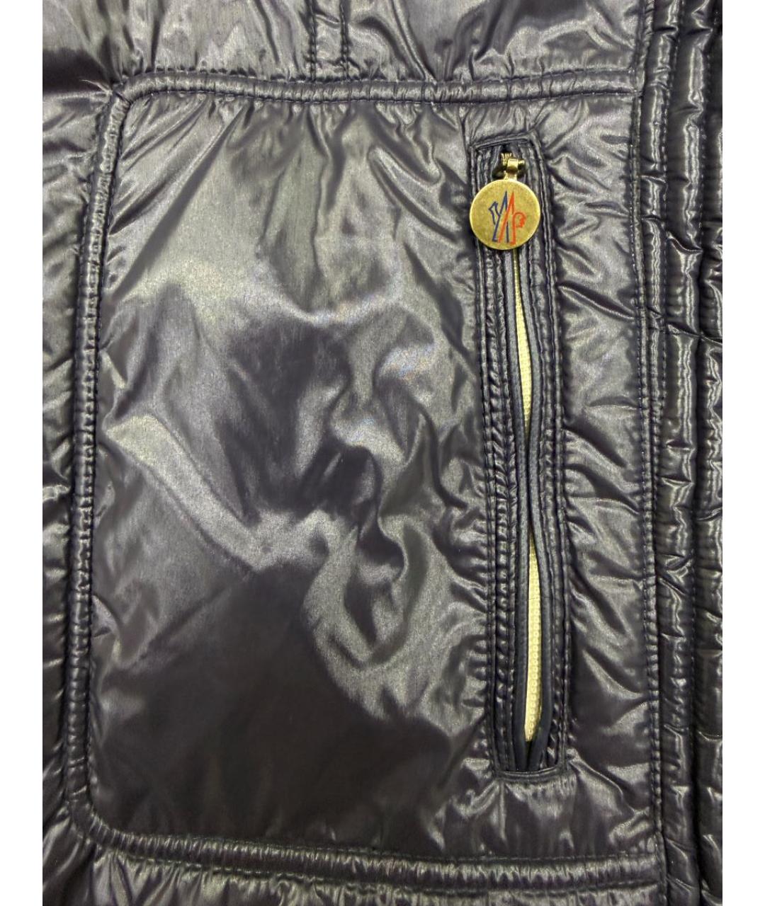 MONCLER Темно-синий пуховик, фото 6