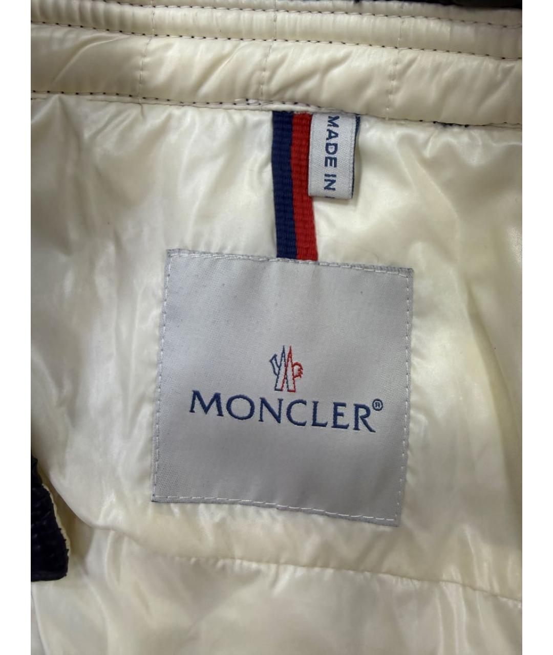 MONCLER Темно-синий пуховик, фото 8
