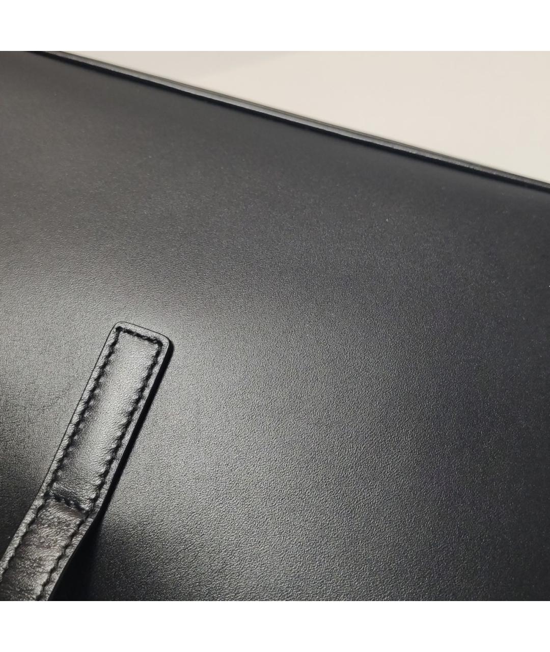 SAINT LAURENT Черная кожаная сумка через плечо, фото 7