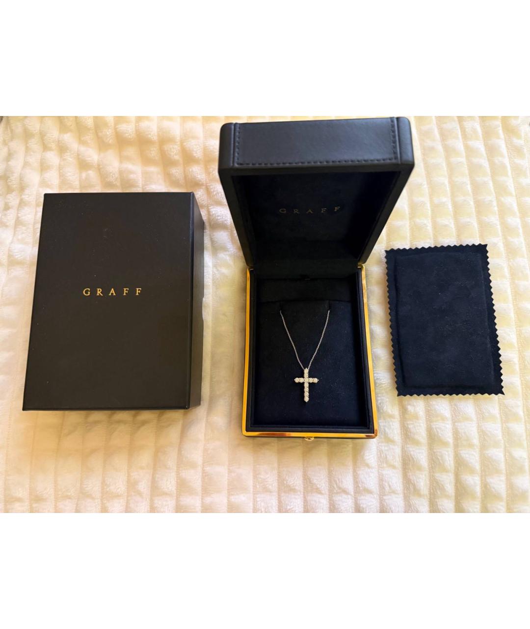GRAFF Белая подвеска из белого золота, фото 2