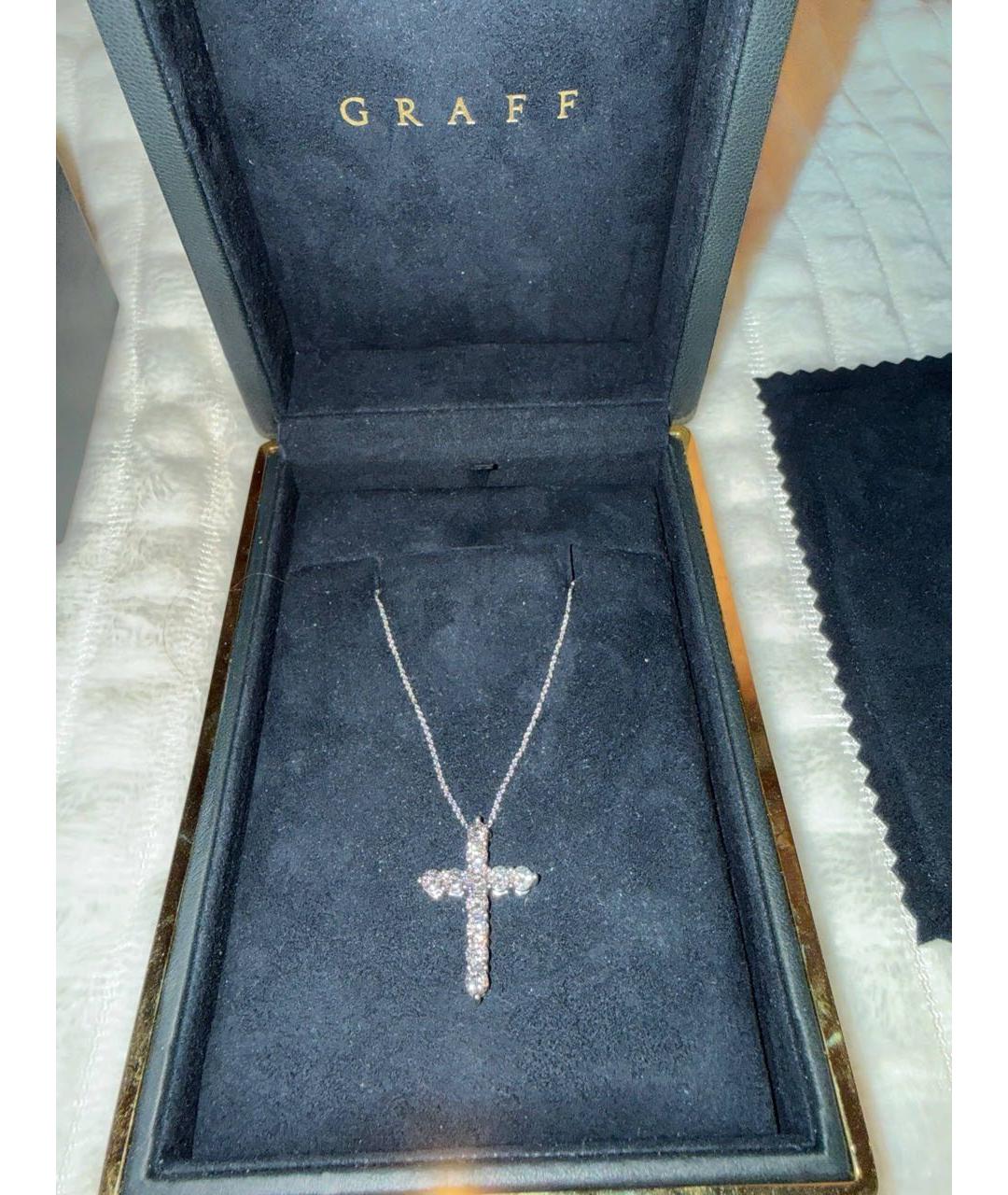 GRAFF Белая подвеска из белого золота, фото 6