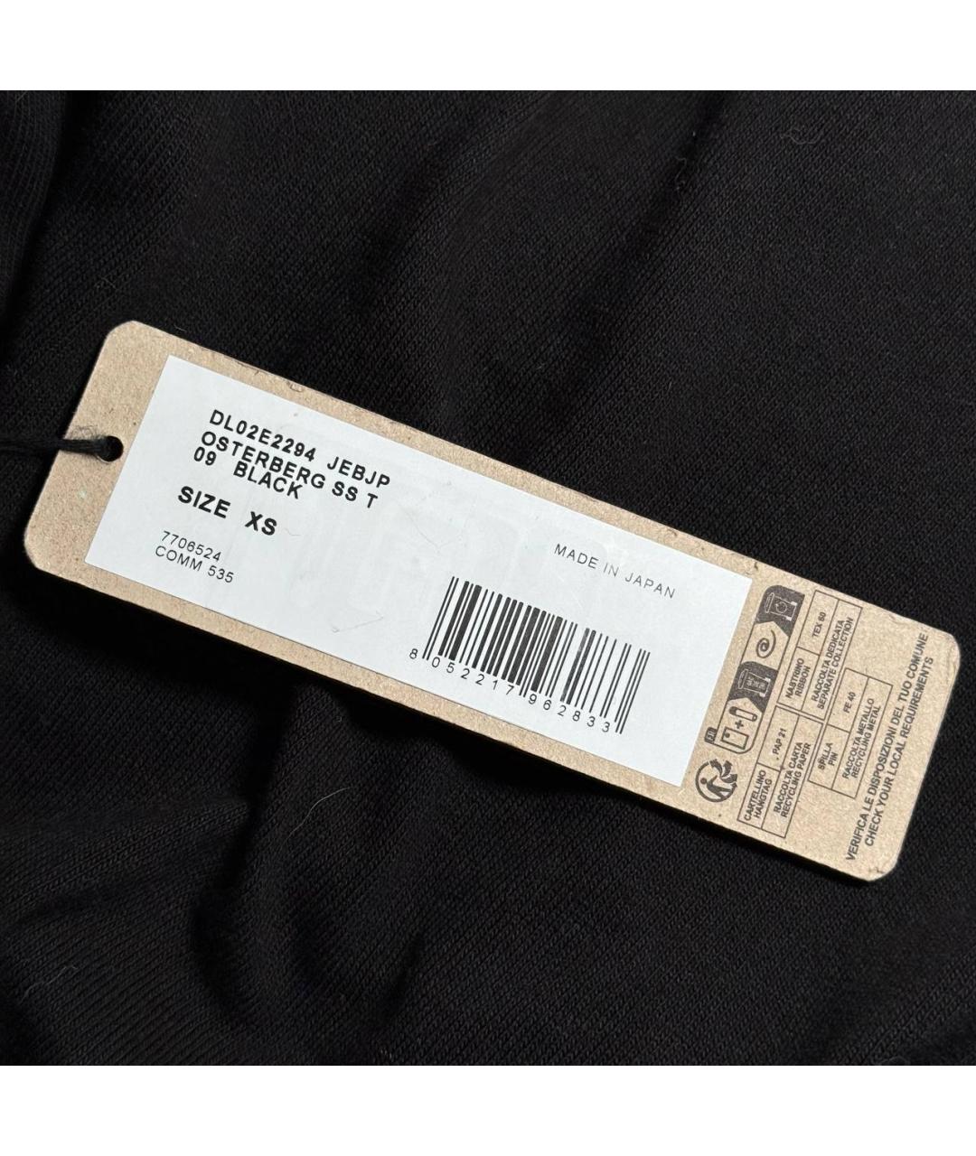 RICK OWENS DRKSHDW Черная хлопковая футболка, фото 4