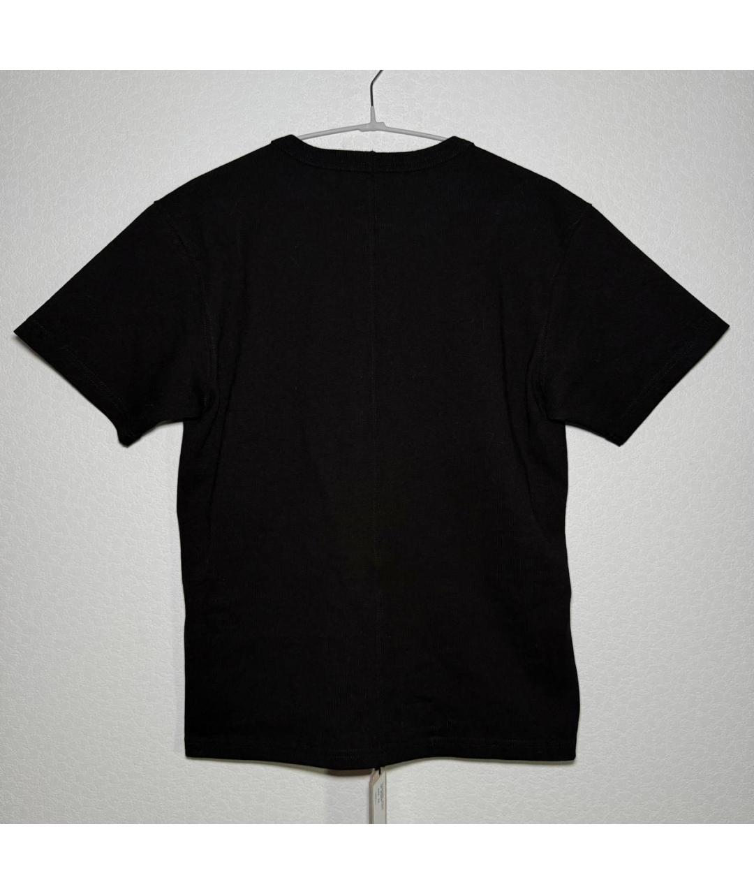 RICK OWENS DRKSHDW Черная хлопковая футболка, фото 3