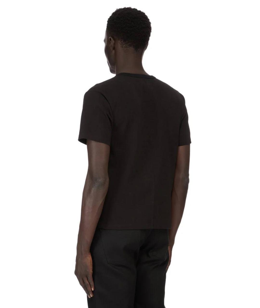 RICK OWENS DRKSHDW Черная хлопковая футболка, фото 5