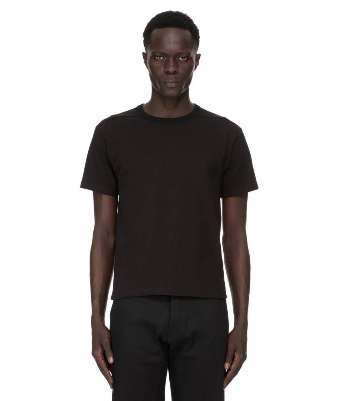 RICK OWENS DRKSHDW Черная хлопковая футболка, фото 2