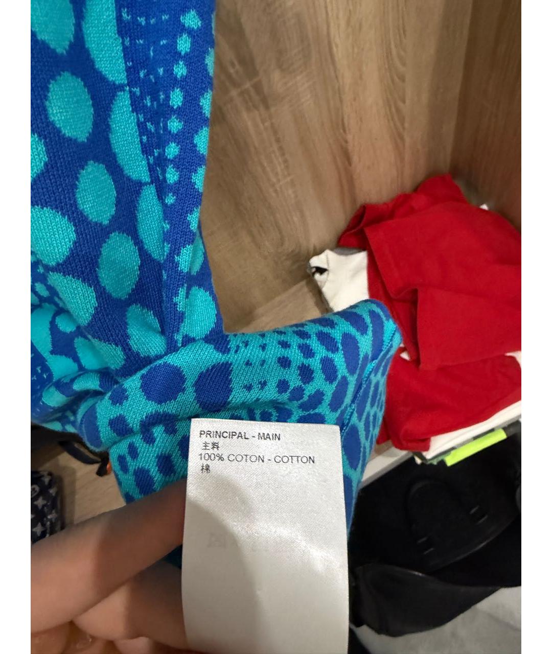 LOUIS VUITTON Синяя хлопковая футболка, фото 7