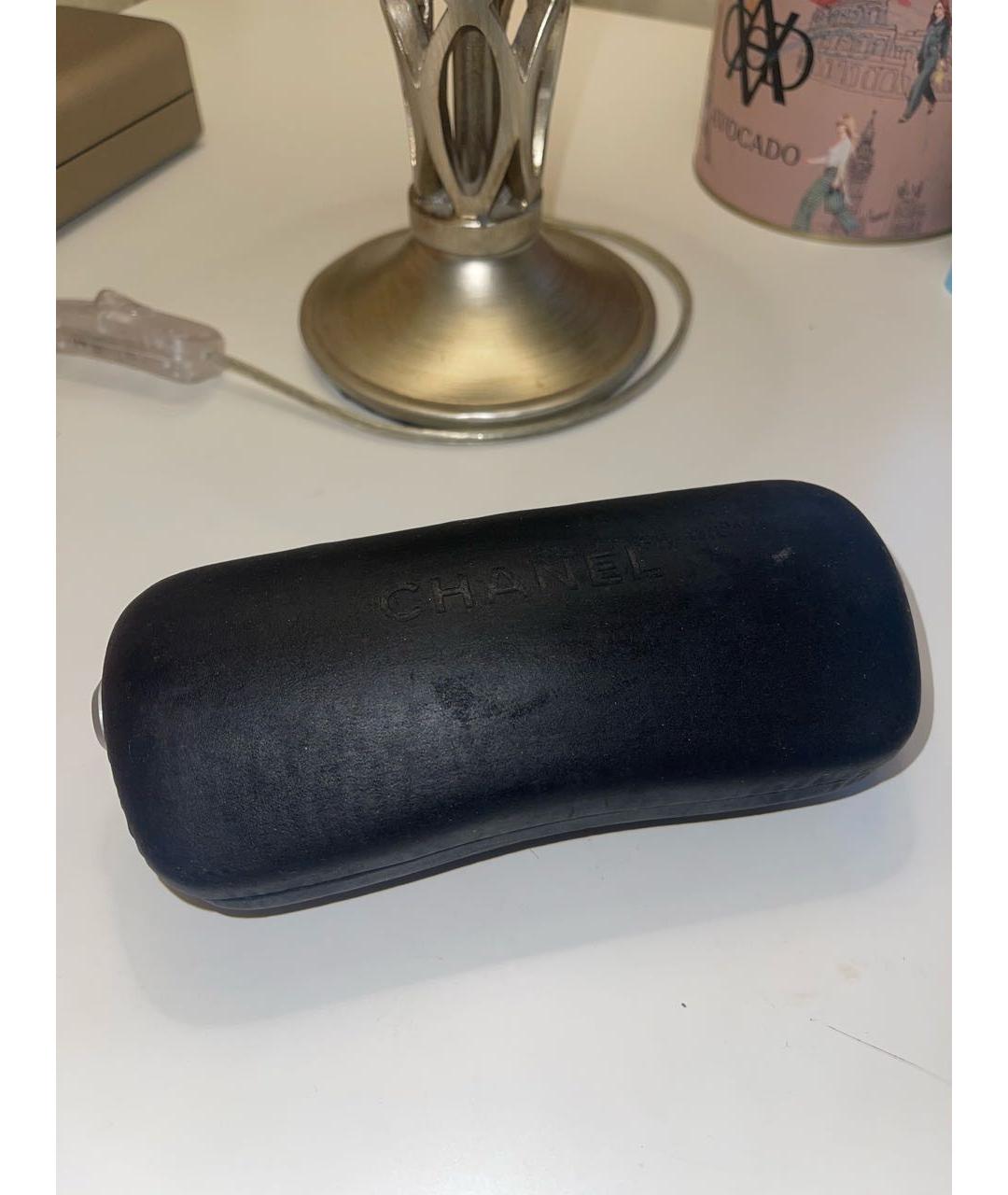 CHANEL Черные металлические солнцезащитные очки, фото 4