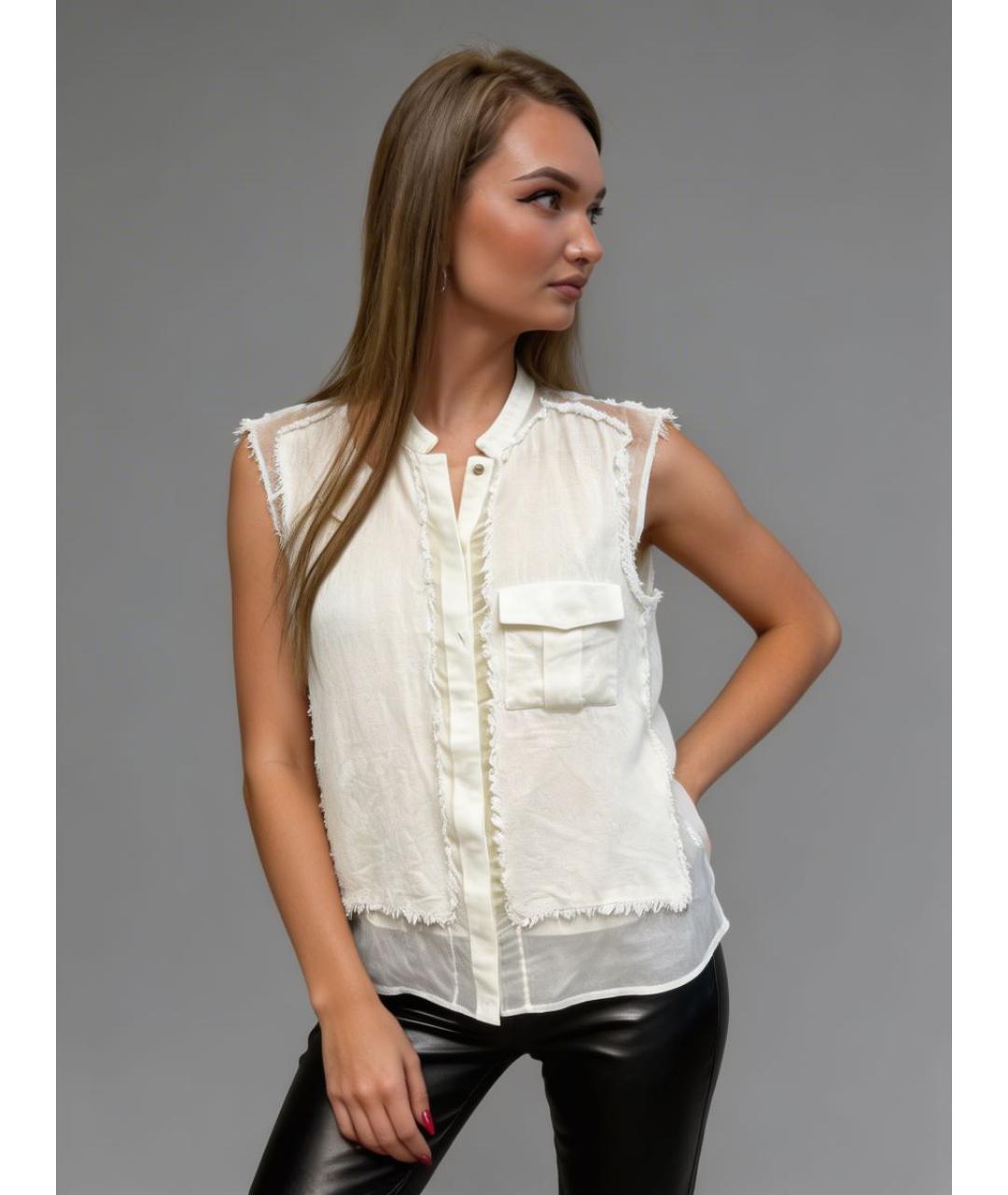 JOSEPH Бежевая льняная рубашка, фото 7