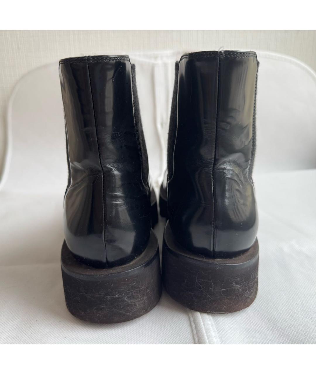 BRUNELLO CUCINELLI Черные кожаные ботинки, фото 4